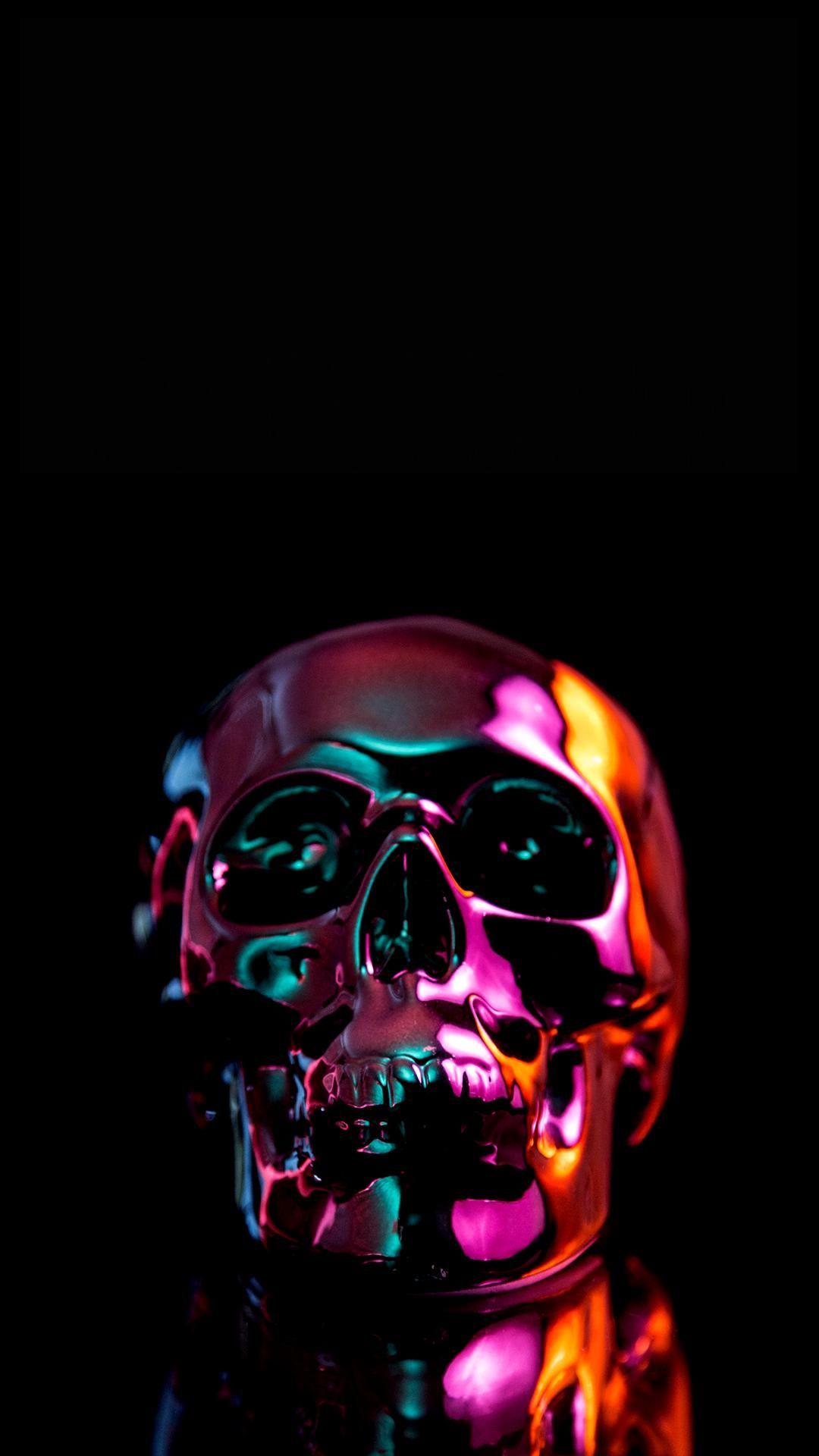 Android Amoled Skull Wallpapers Wallpaper Cave