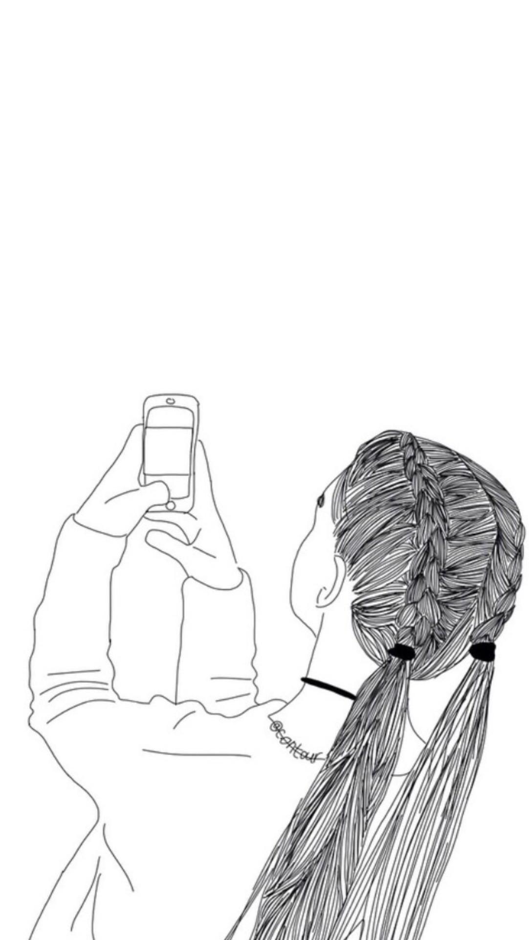 Women Outline Wallpapers Wallpaper Cave