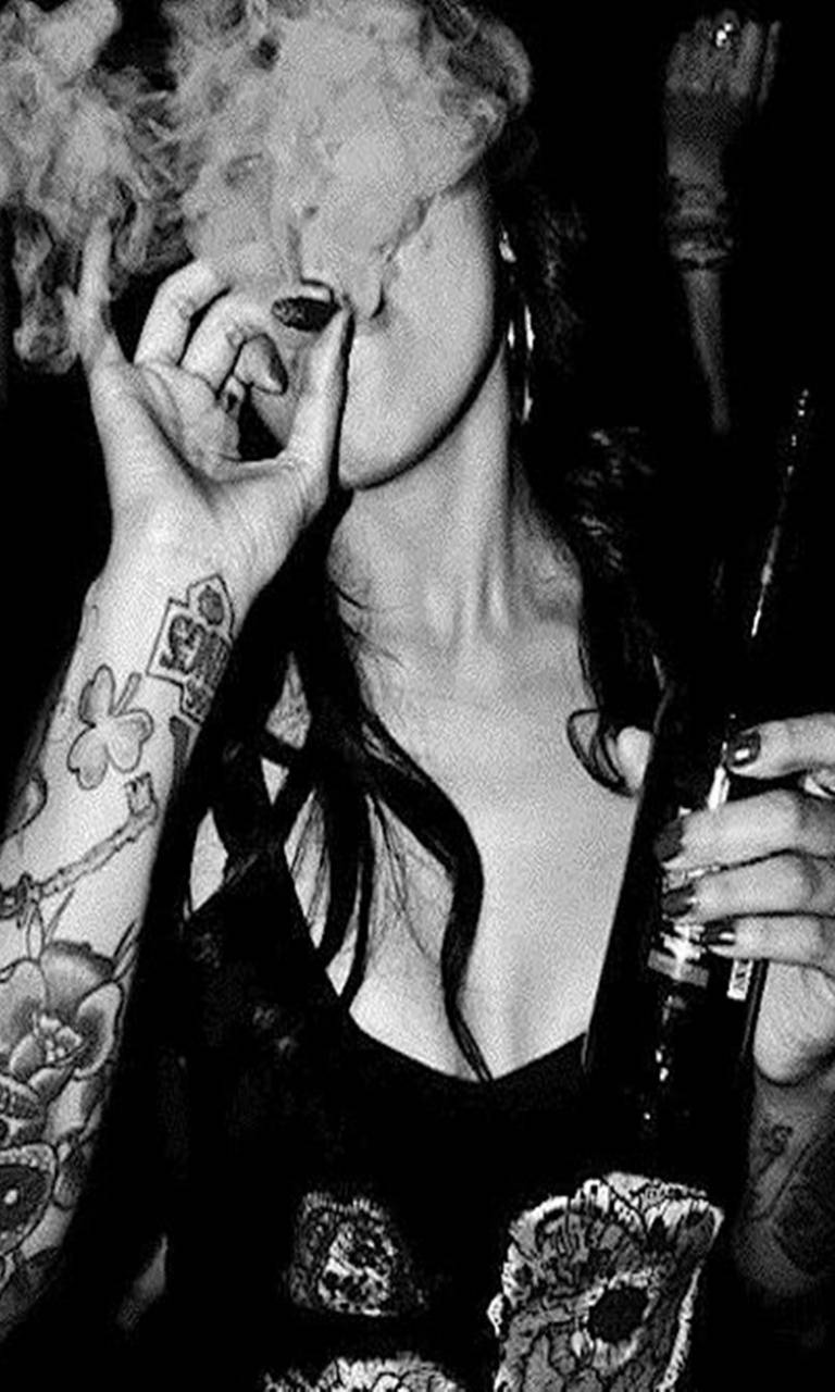 Smoking Girl HD Mobile Wallpapers Wallpaper Cave