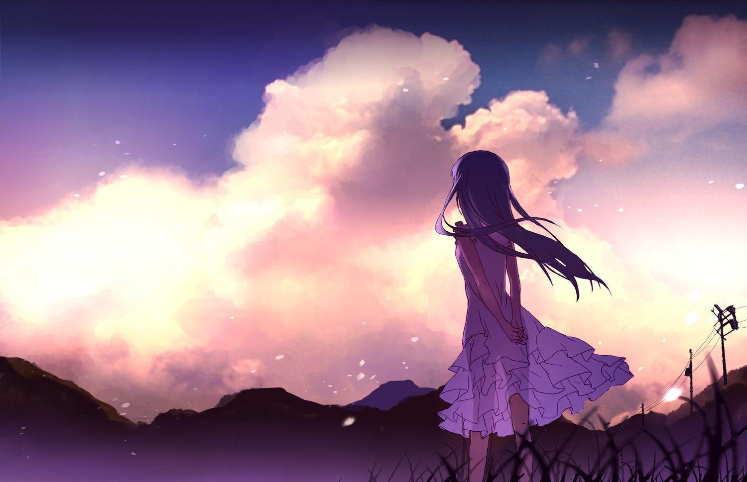 Loneliness Sunset 4k Anime Wallpapers Wallpaper Cave