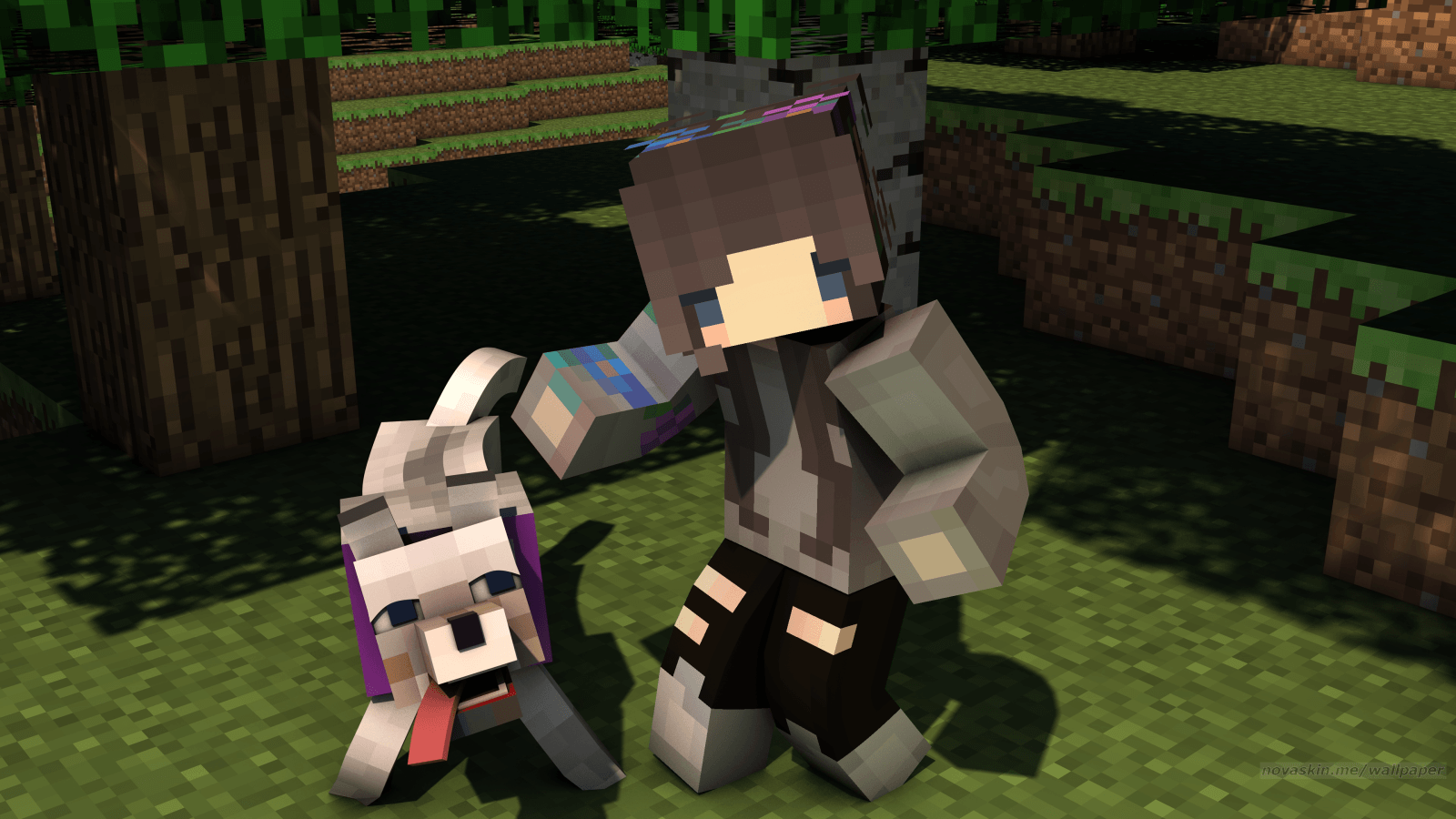 Minecraft Wolf Wallpapers Wallpaper Cave