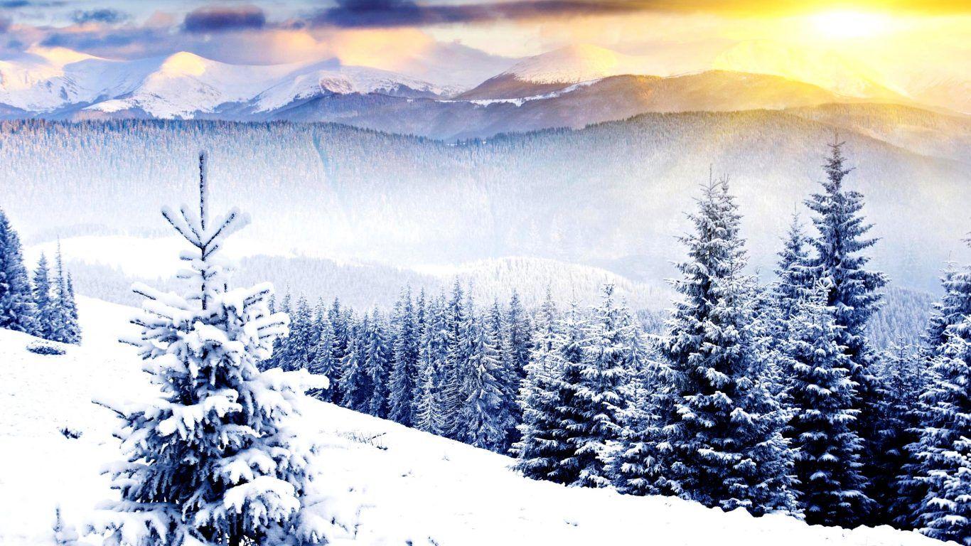 Christmas Mountain View Wallpapers Wallpaper Cave