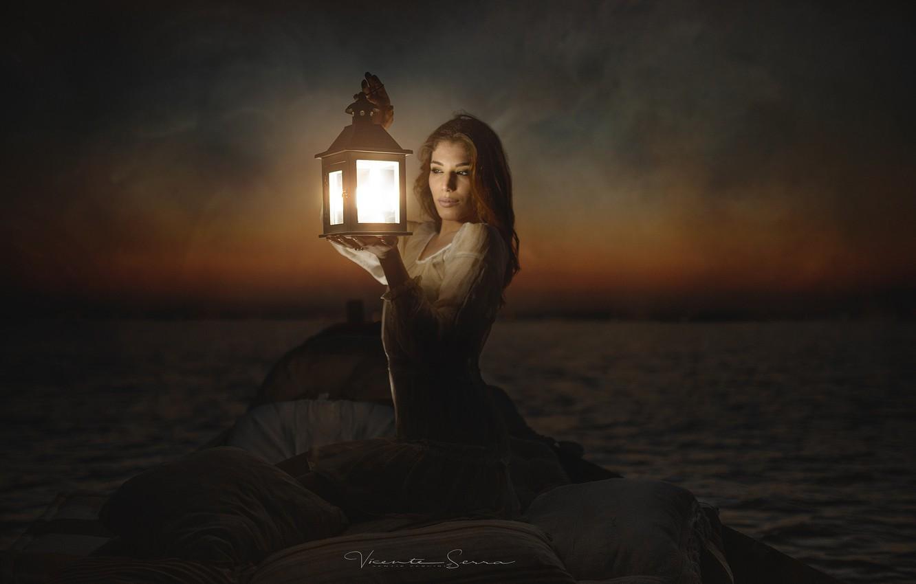 Girl And Lantern Wallpapers Wallpaper Cave