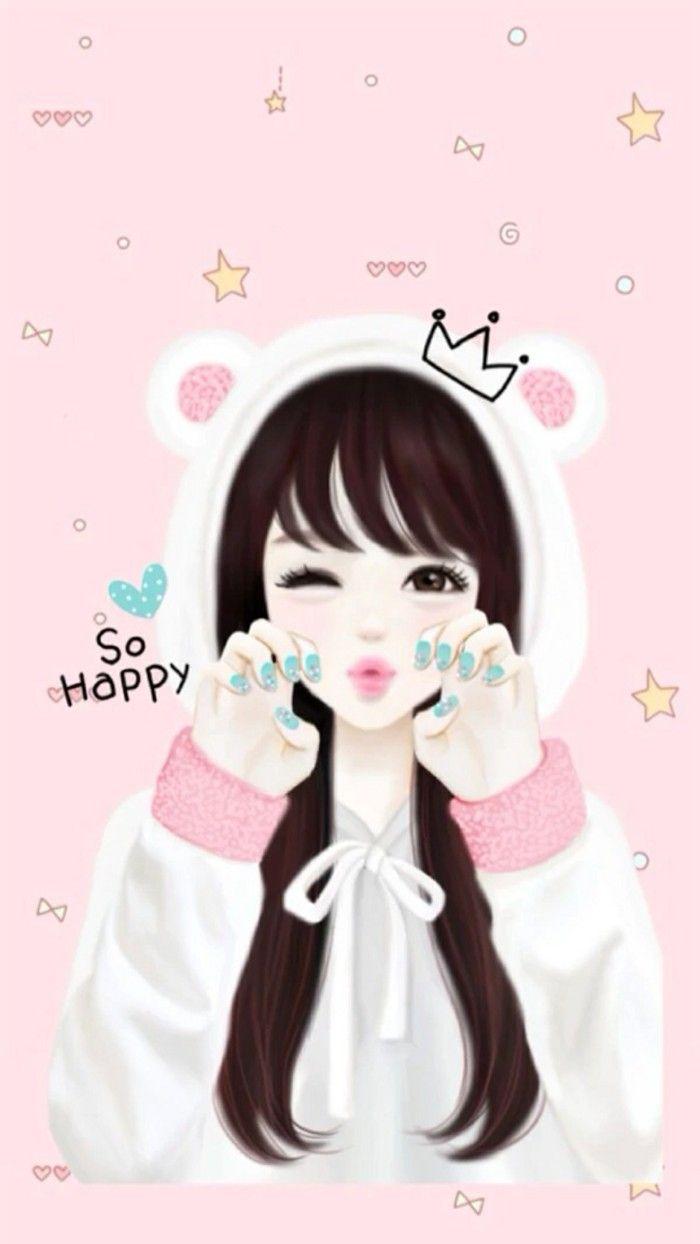 Korean Girl Cartoon Wallpapers Wallpaper Cave