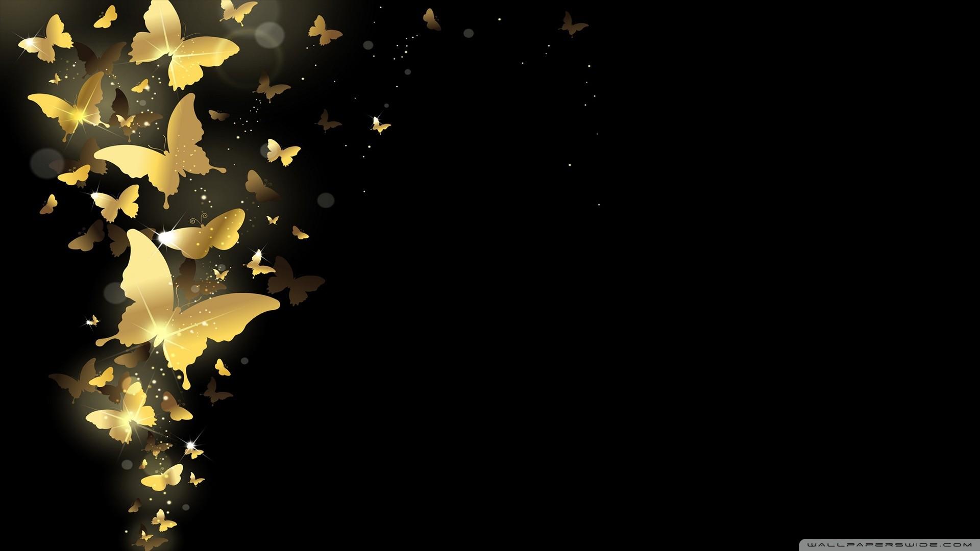 Golden Butterfly Wallpapers Wallpaper Cave