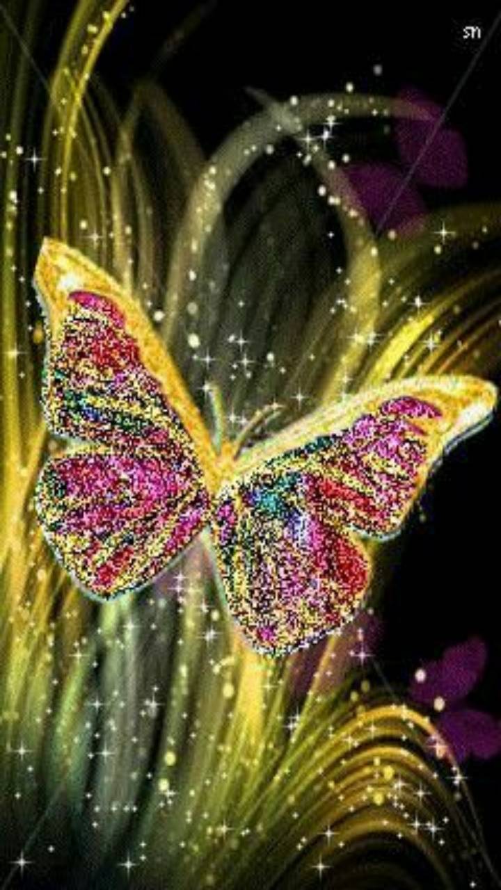 Golden Butterfly Wallpapers Wallpaper Cave