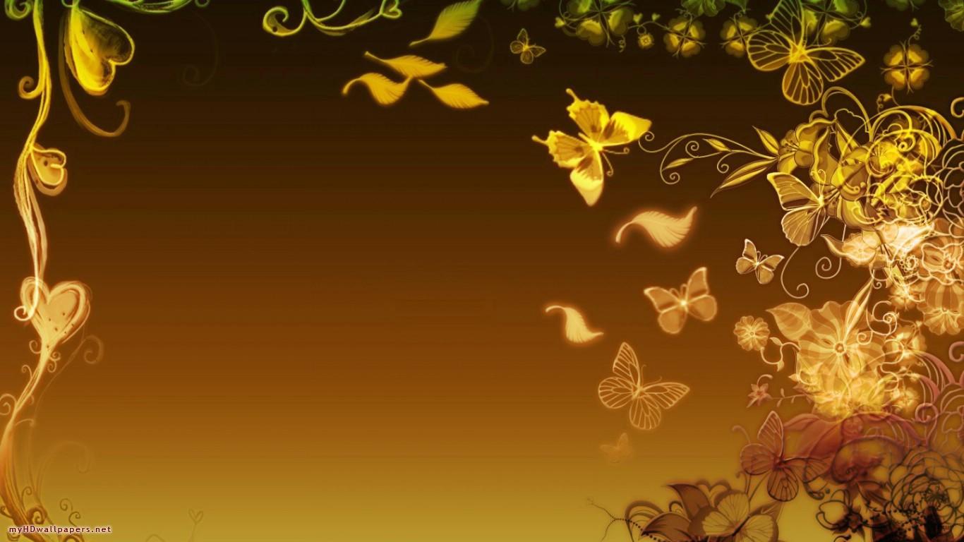 Golden Butterfly Wallpapers Wallpaper Cave