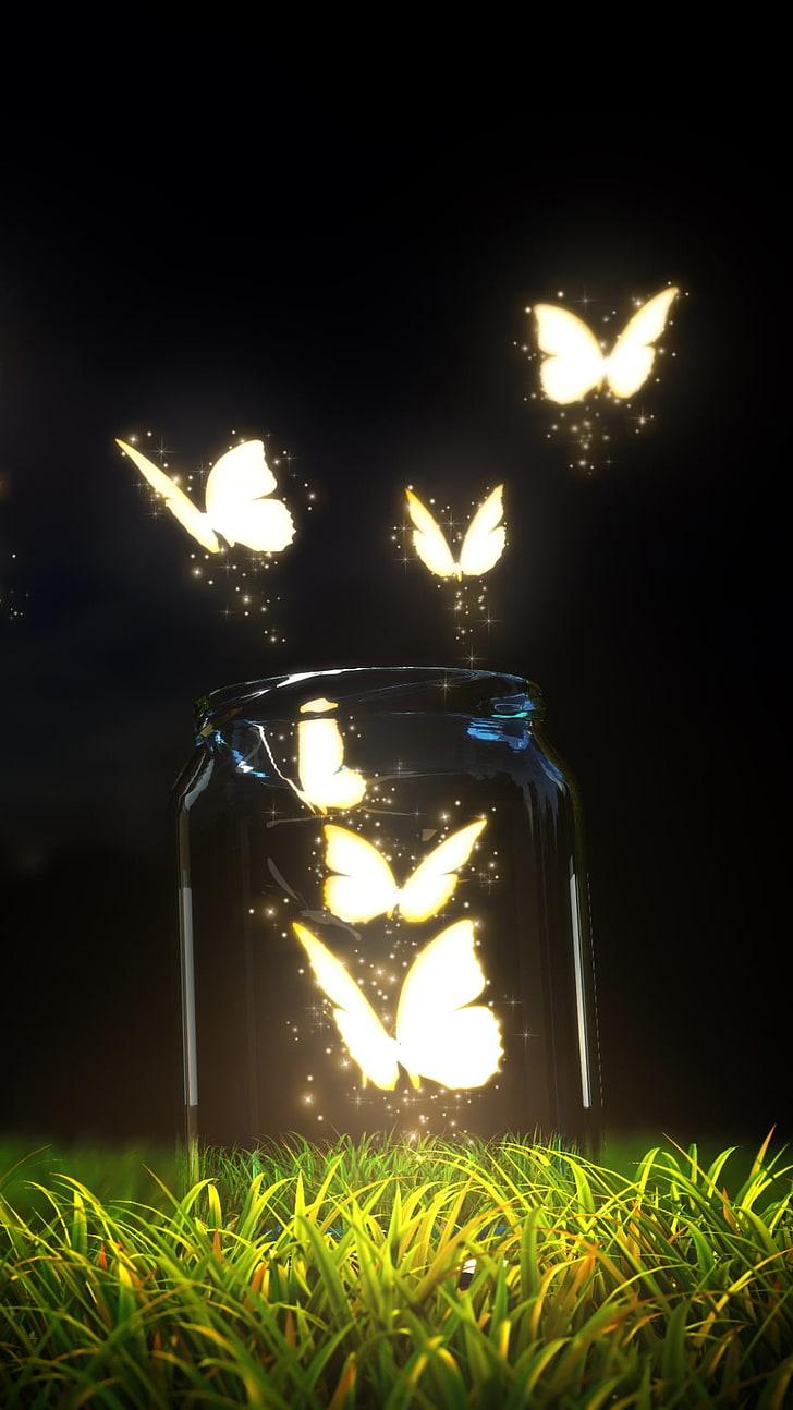 Golden Butterfly Wallpapers Wallpaper Cave