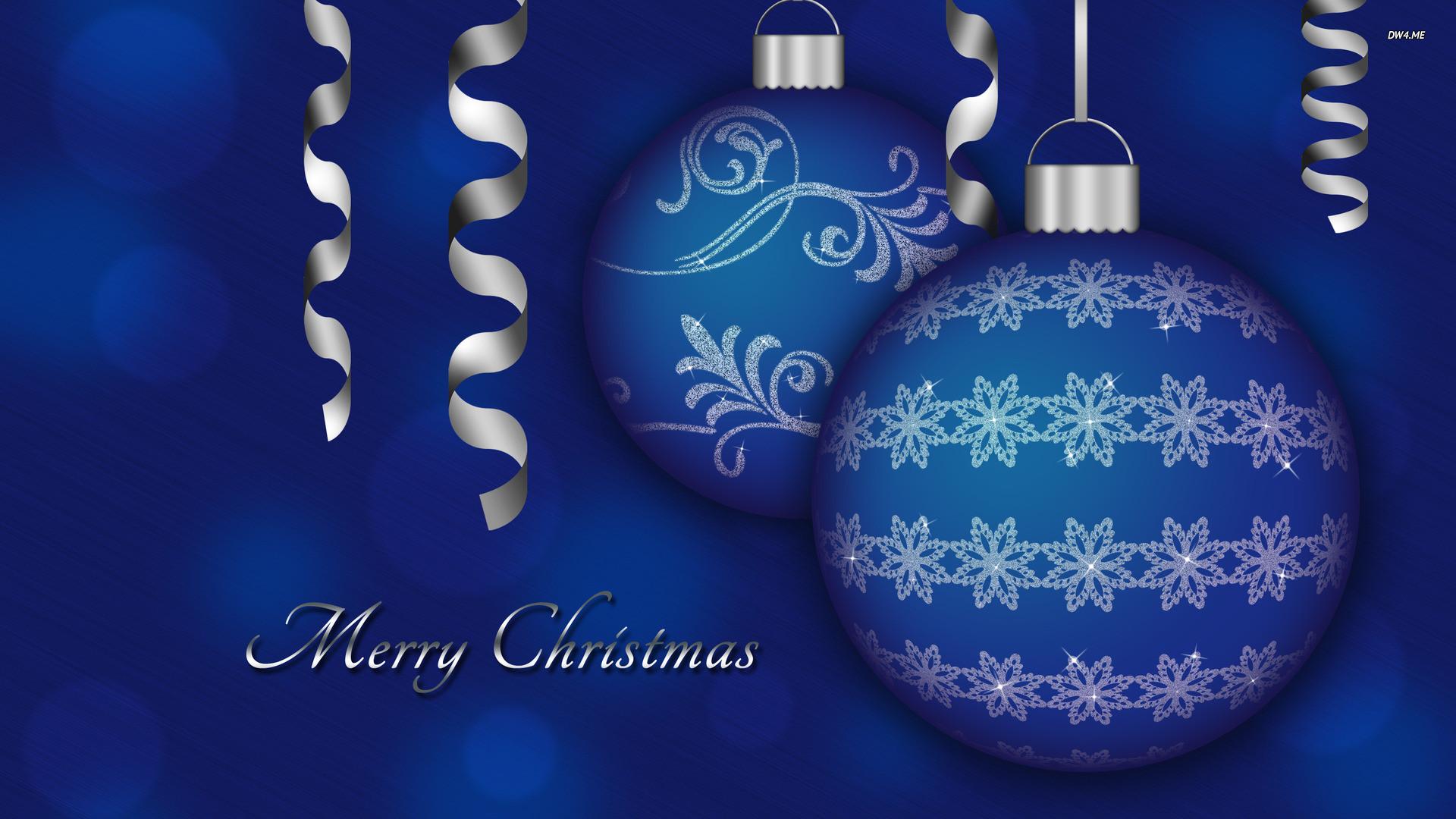 Christmas Blue Wallpapers Wallpaper Cave