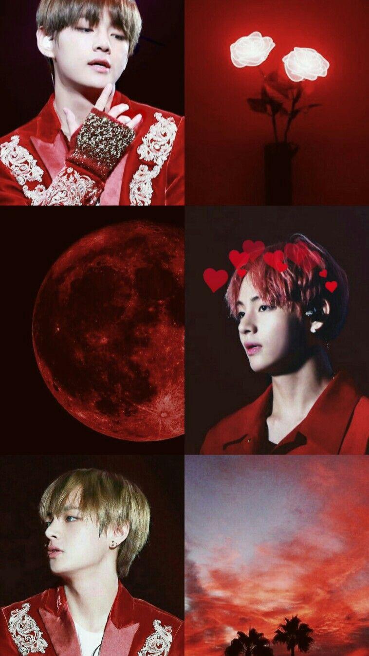 BTS Red Aesthetic Wallpapers Wallpaper Cave