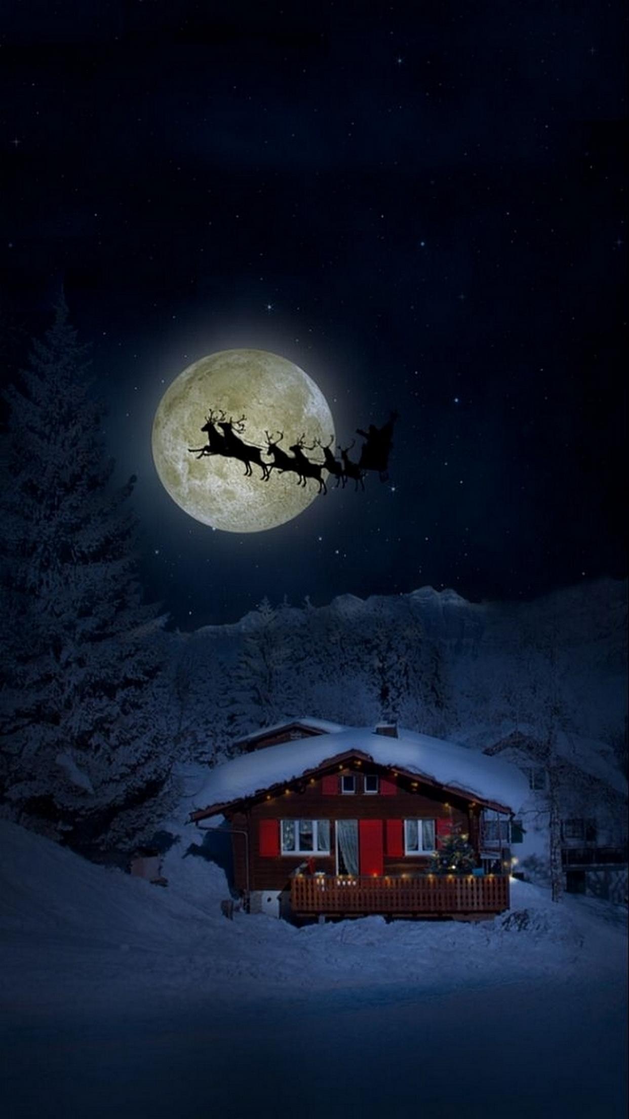 Merry Christmas Night Wallpapers Wallpaper Cave