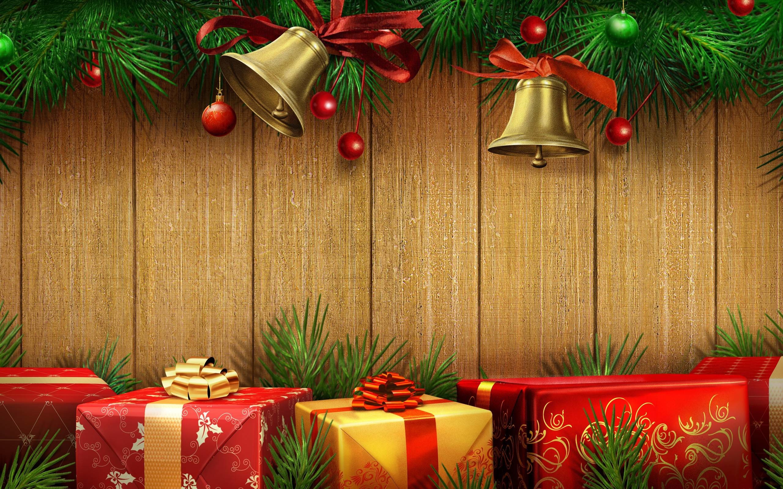 Christmas Background Tree And Present Santa Gifts Under Tree Wallpapers Wallpaper Cave