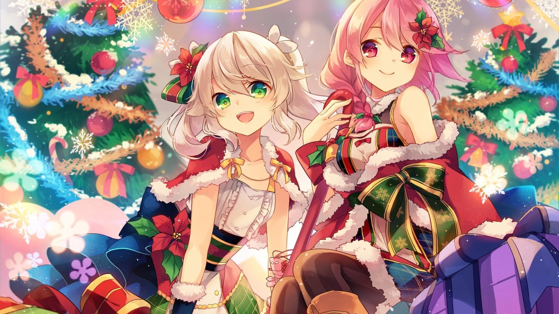 Hd Anime Christmas Wallpaper Christmas Anime Girl Wallpapers Wallpaper Cave