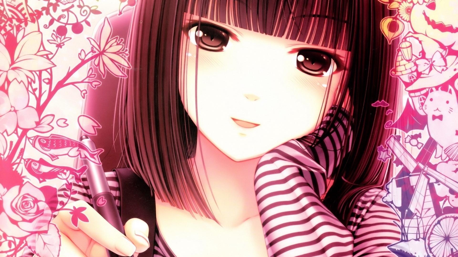 Pink Anime Girl Wallpapers Wallpaper Cave