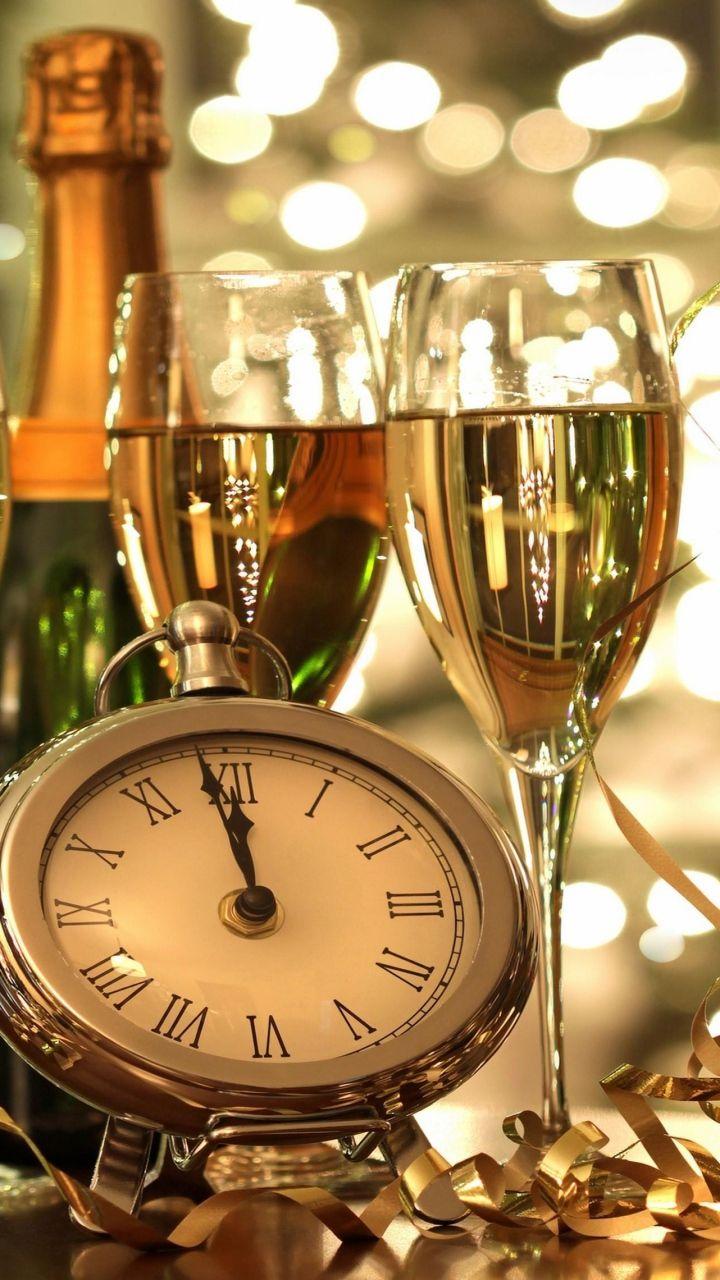 Happy New Year Champagne Glasses Wallpapers Wallpaper Cave