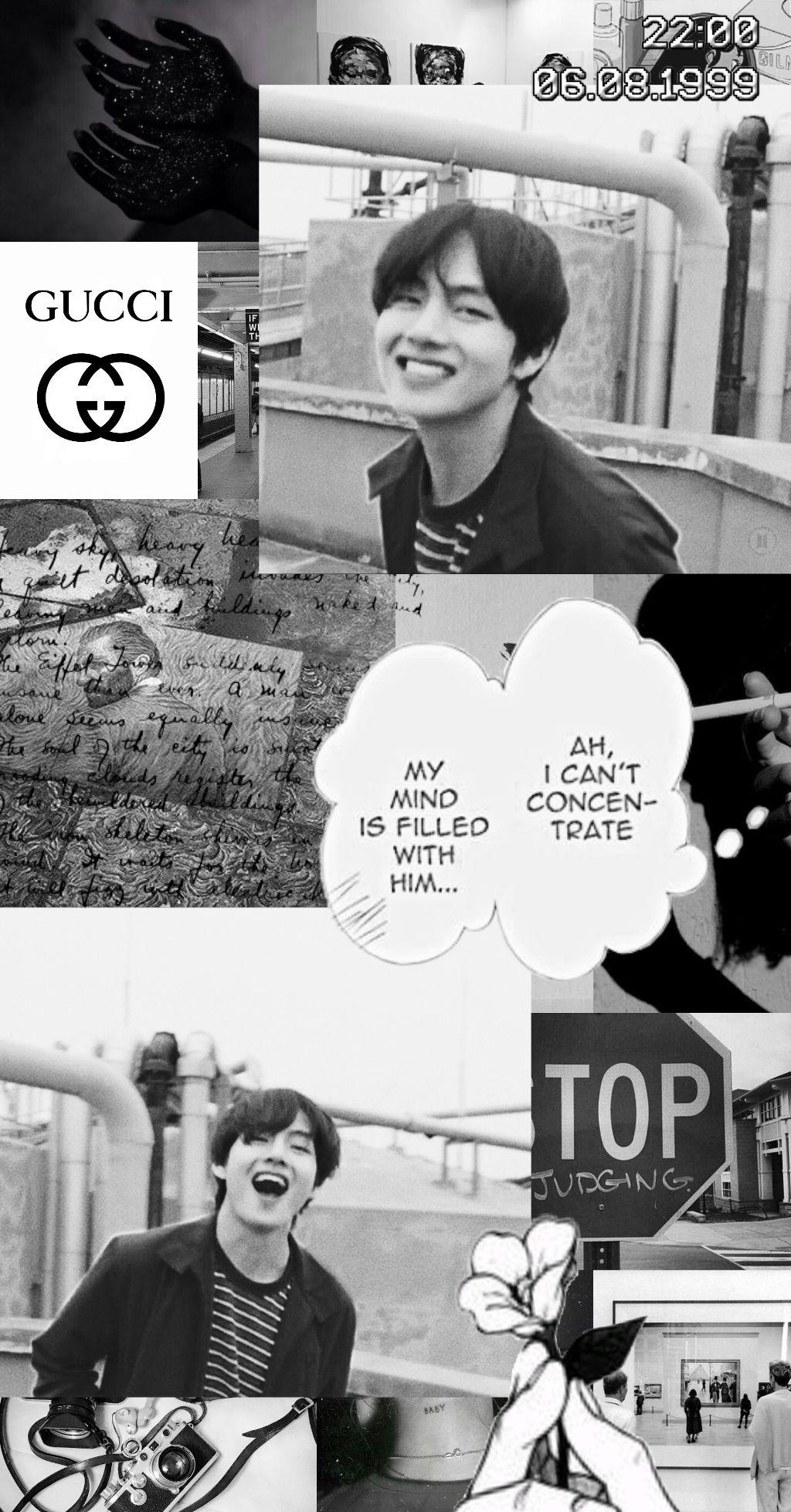 Taehyung Black And White Aesthetic Wallpapers Wallpaper Cave