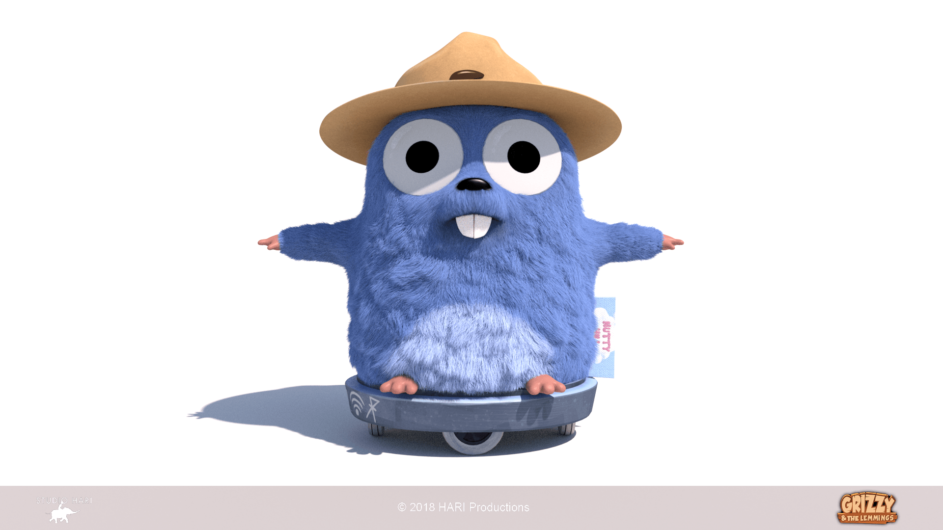 Grizzy And The Lemmings Plush