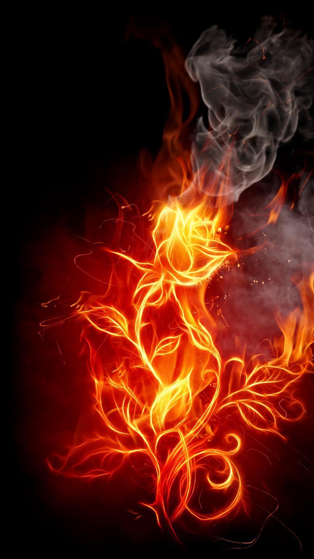 Fire Flower Phone Wallpapers Wallpaper Cave