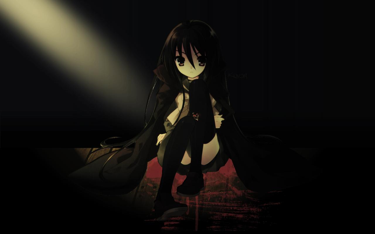 Black Anime Girl Wallpapers Wallpaper Cave