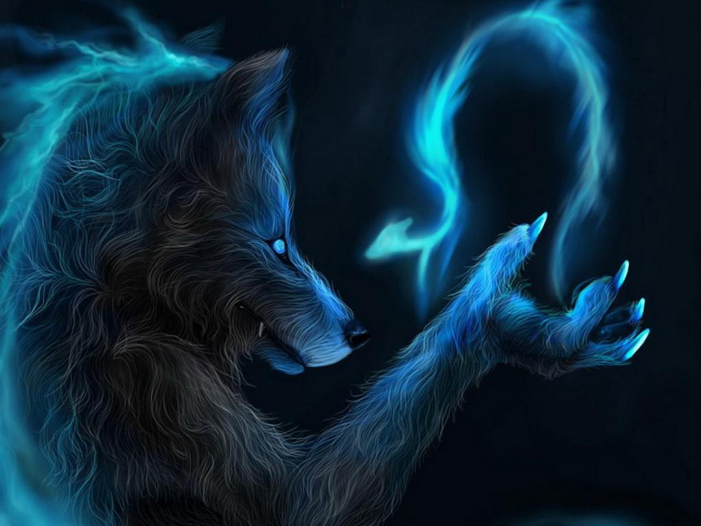 Black And Blue Wolf Wallpapers Wallpaper Cave