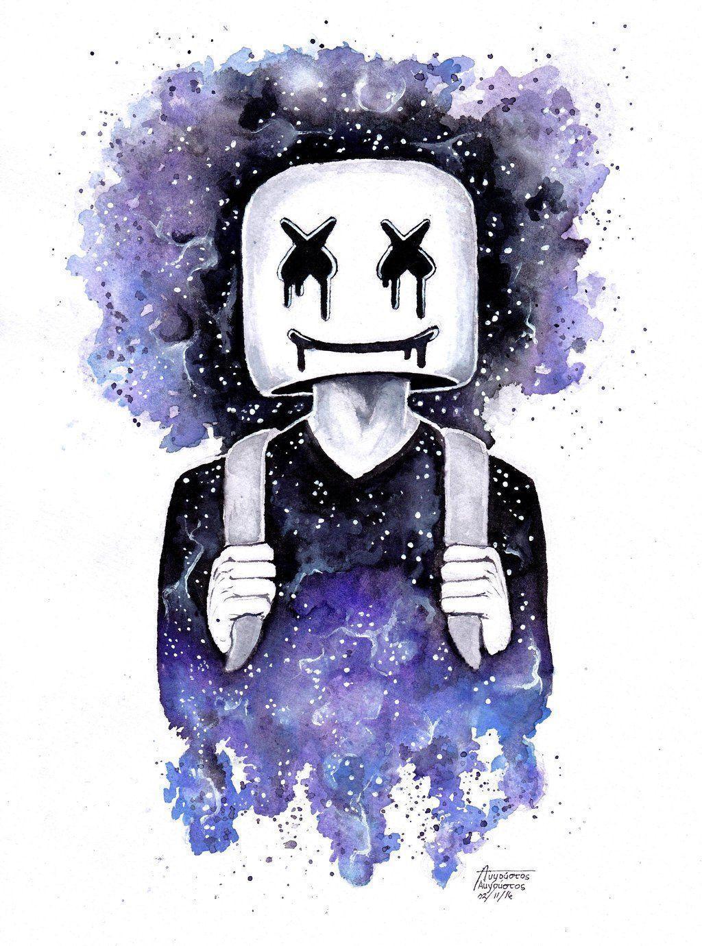 Marshmello Neon Wallpapers Wallpaper Cave
