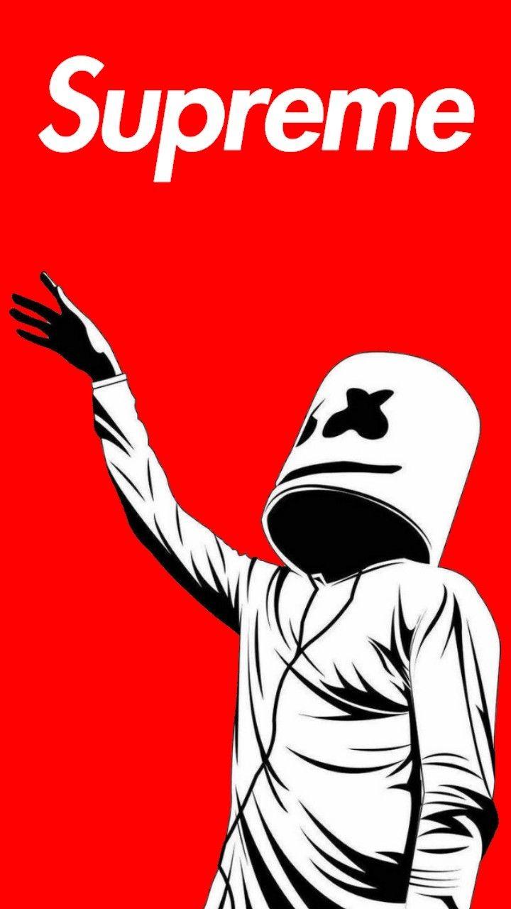 Supreme Marshmello Wallpapers Wallpaper Cave