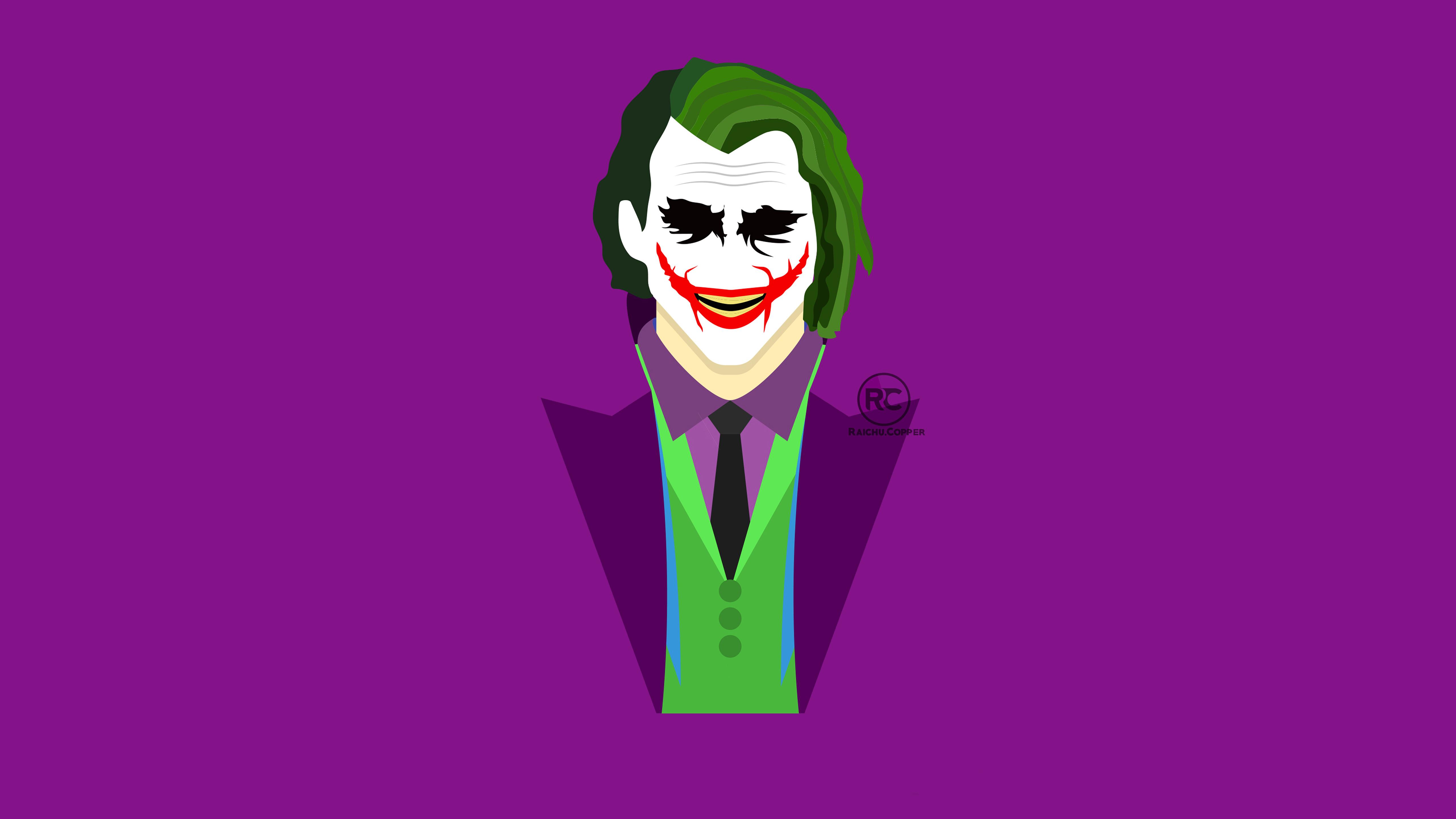 4k Joker Minimalist Wallpapers Wallpaper Cave