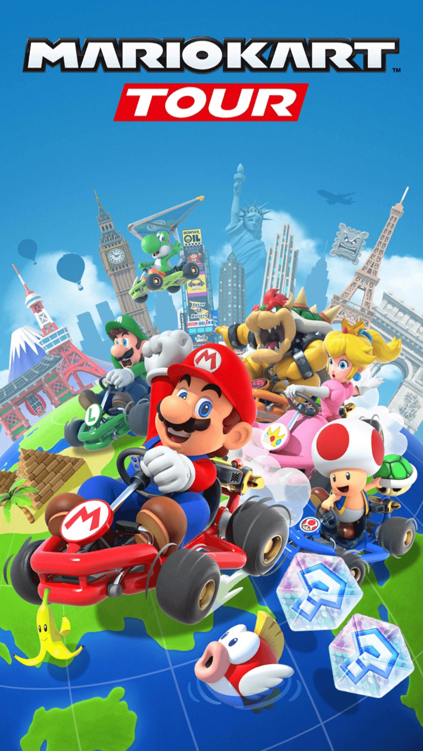 Mario Kart Tour Wallpapers Wallpaper Cave