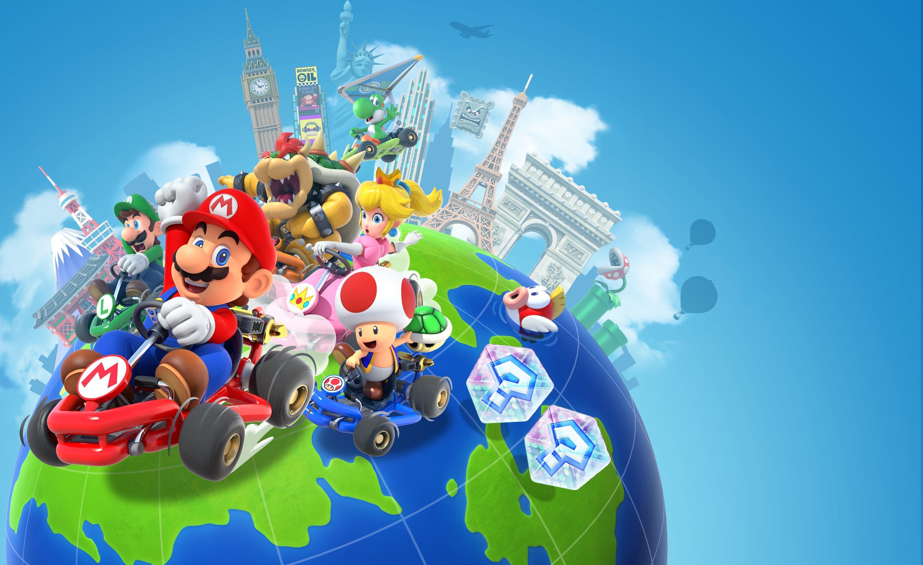 Mario Kart Tour Wallpapers Wallpaper Cave