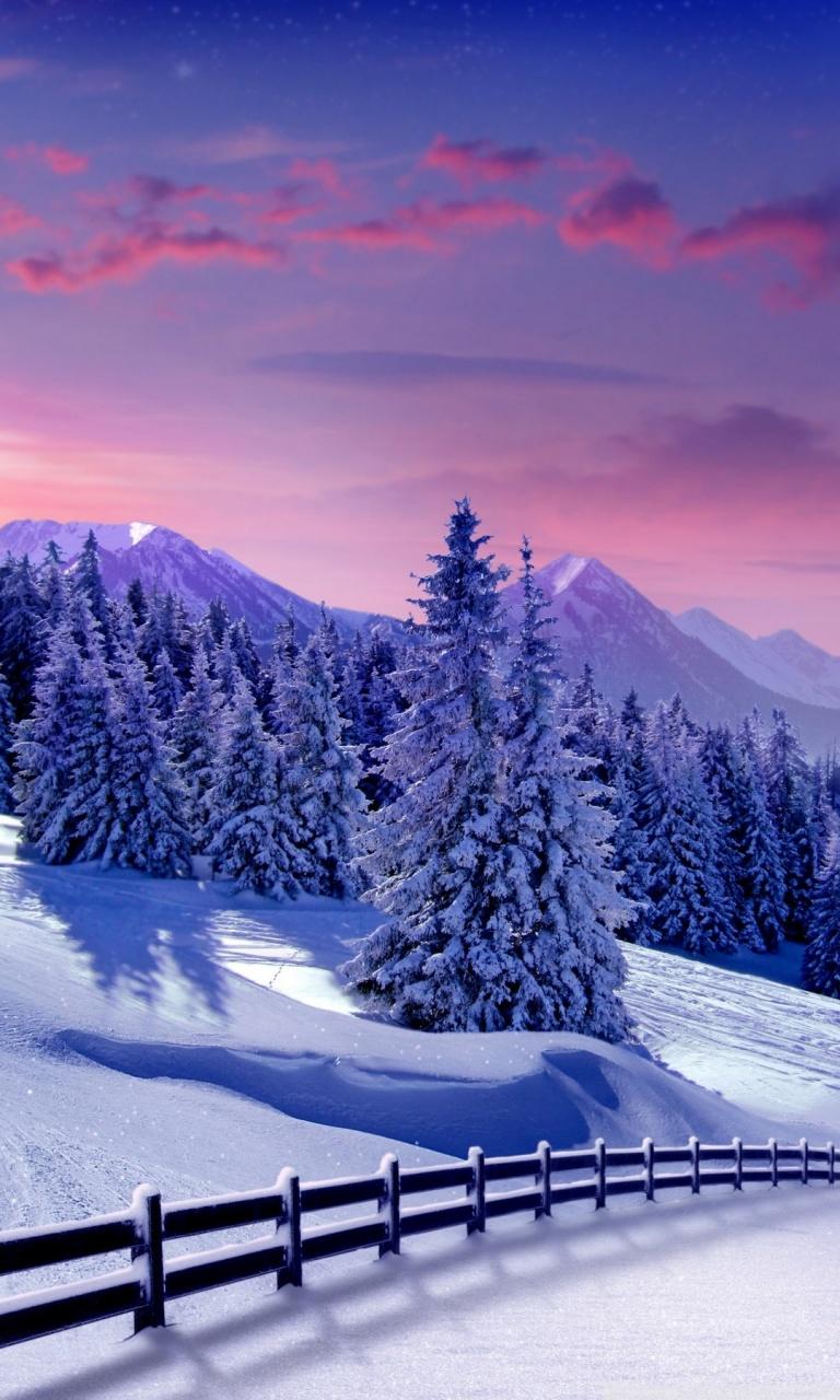 Galaxy Snow iPhone Hd Wallpapers Wallpaper Cave