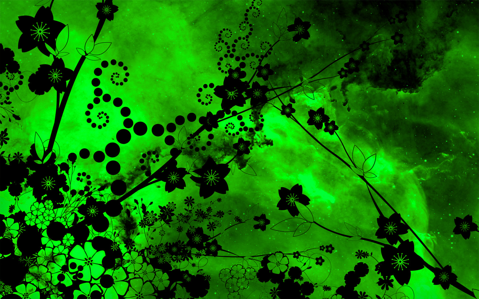 Green Flowers Wallpapers Wallpaper Cave