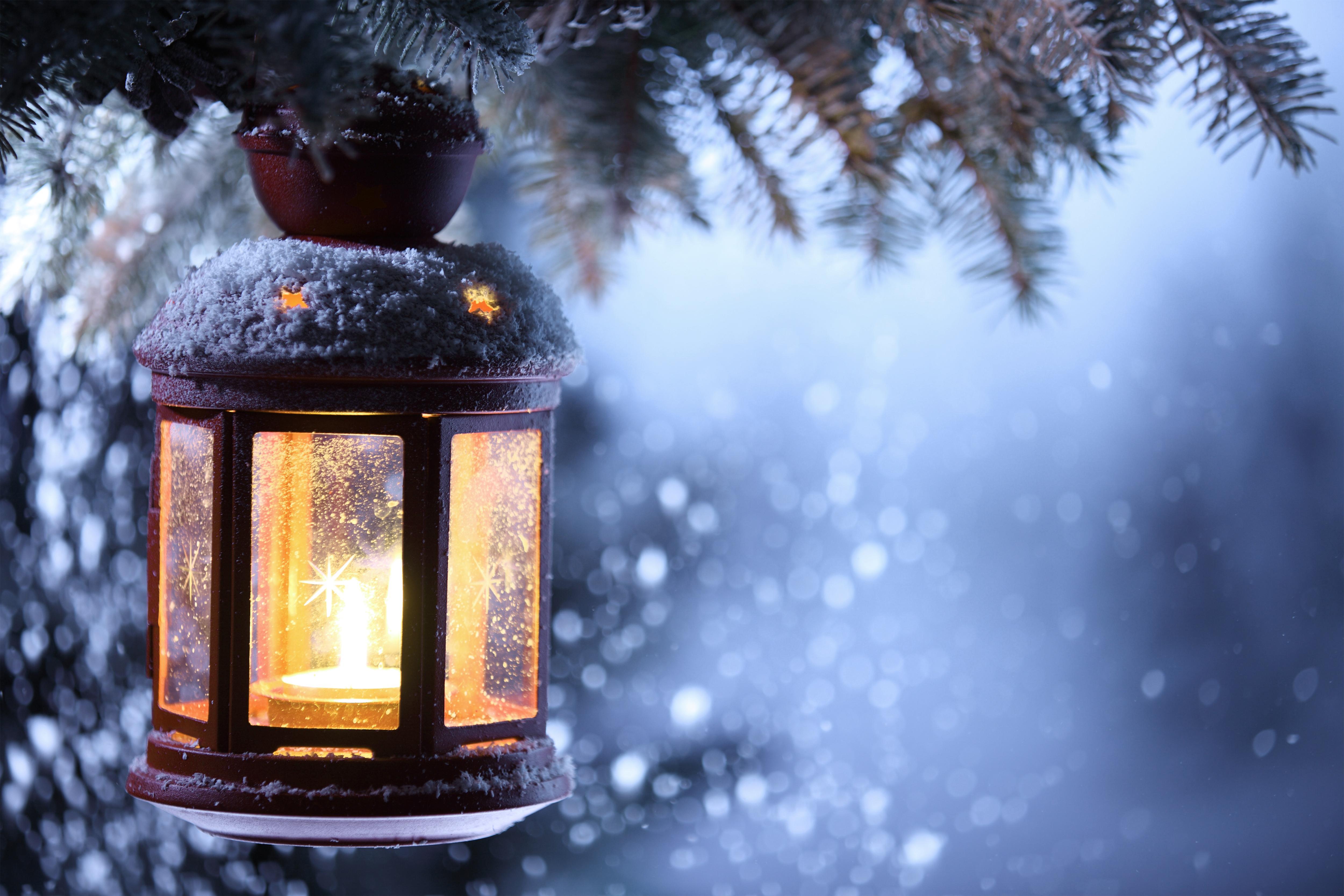 Winter Lantern Wallpapers Wallpaper Cave