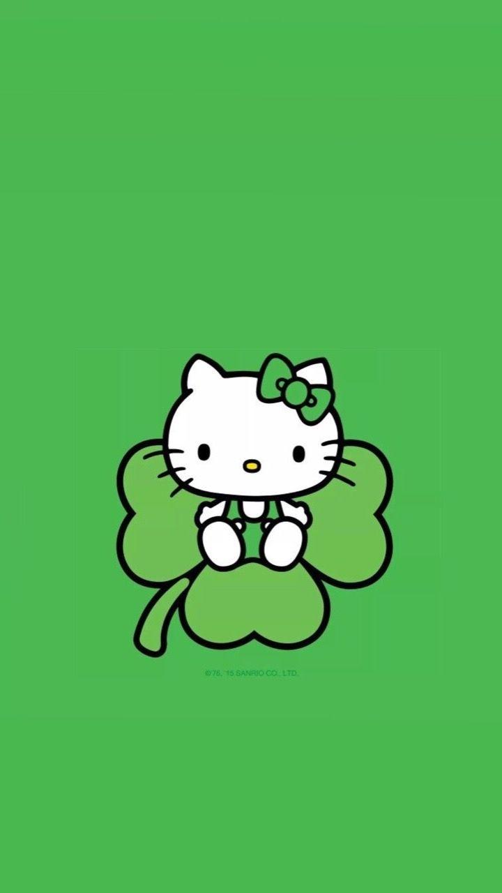 Hello Kitty Wallpaper Green