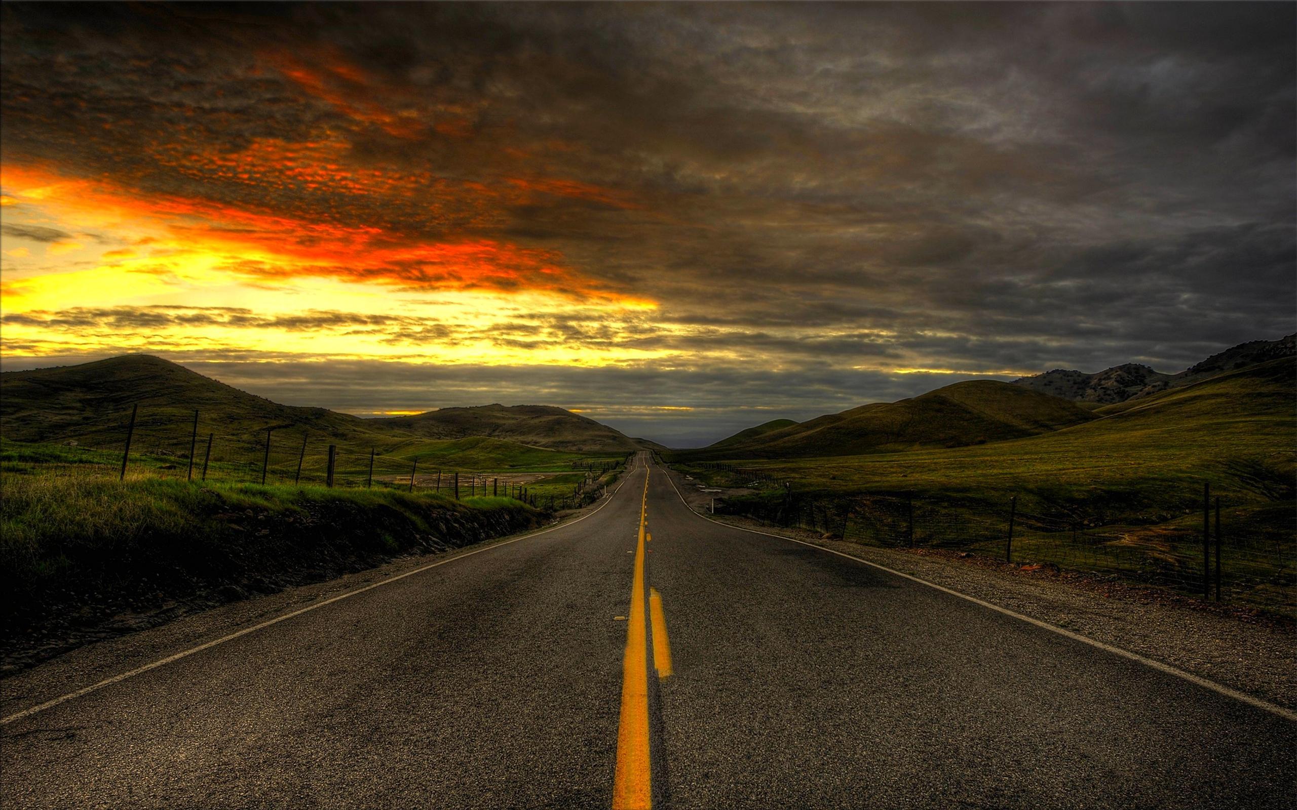 Lonely Road Night Wallpapers Wallpaper Cave
