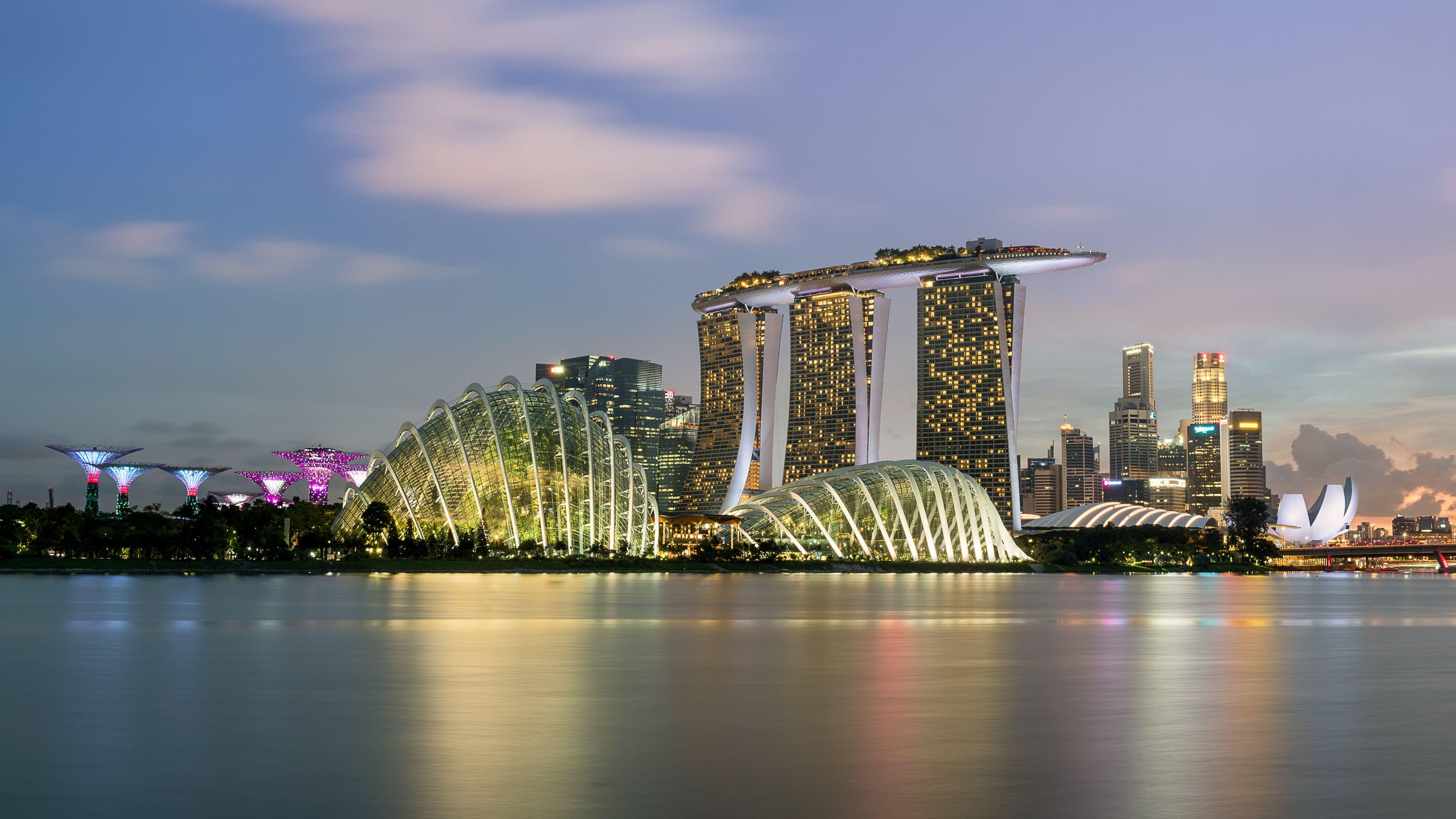 Singapore Panoramic Cityscape Wallpapers Wallpaper Cave