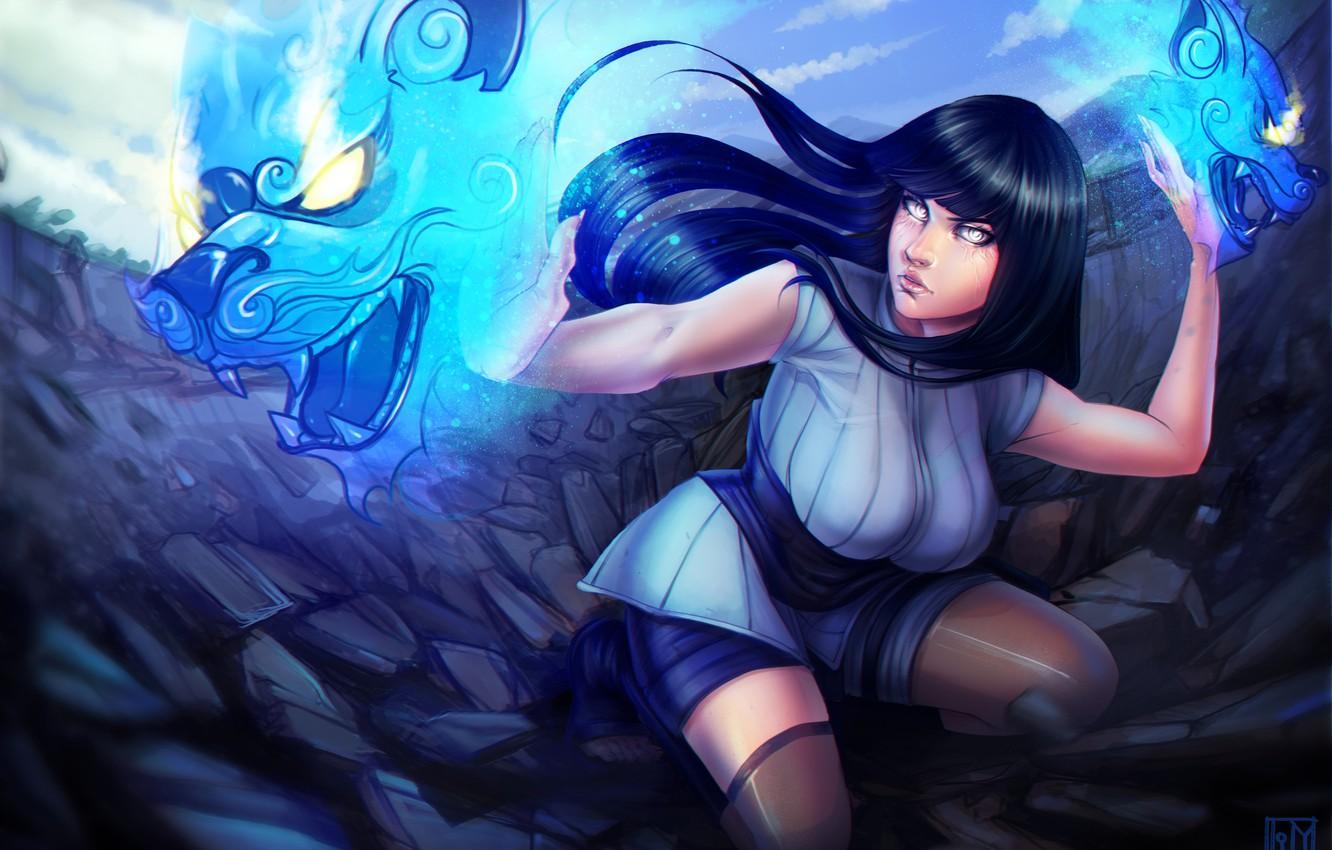Anime Ninja Girl Blue Wallpapers Wallpaper Cave