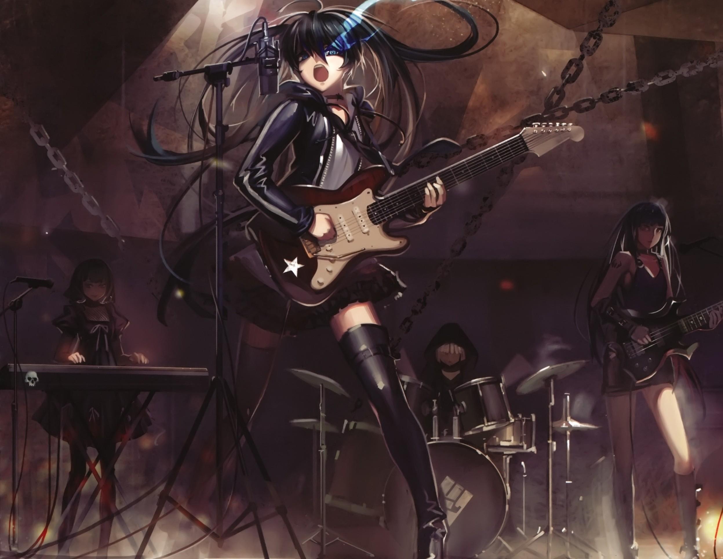 Rock Band Anime Girls Wallpapers Wallpaper Cave