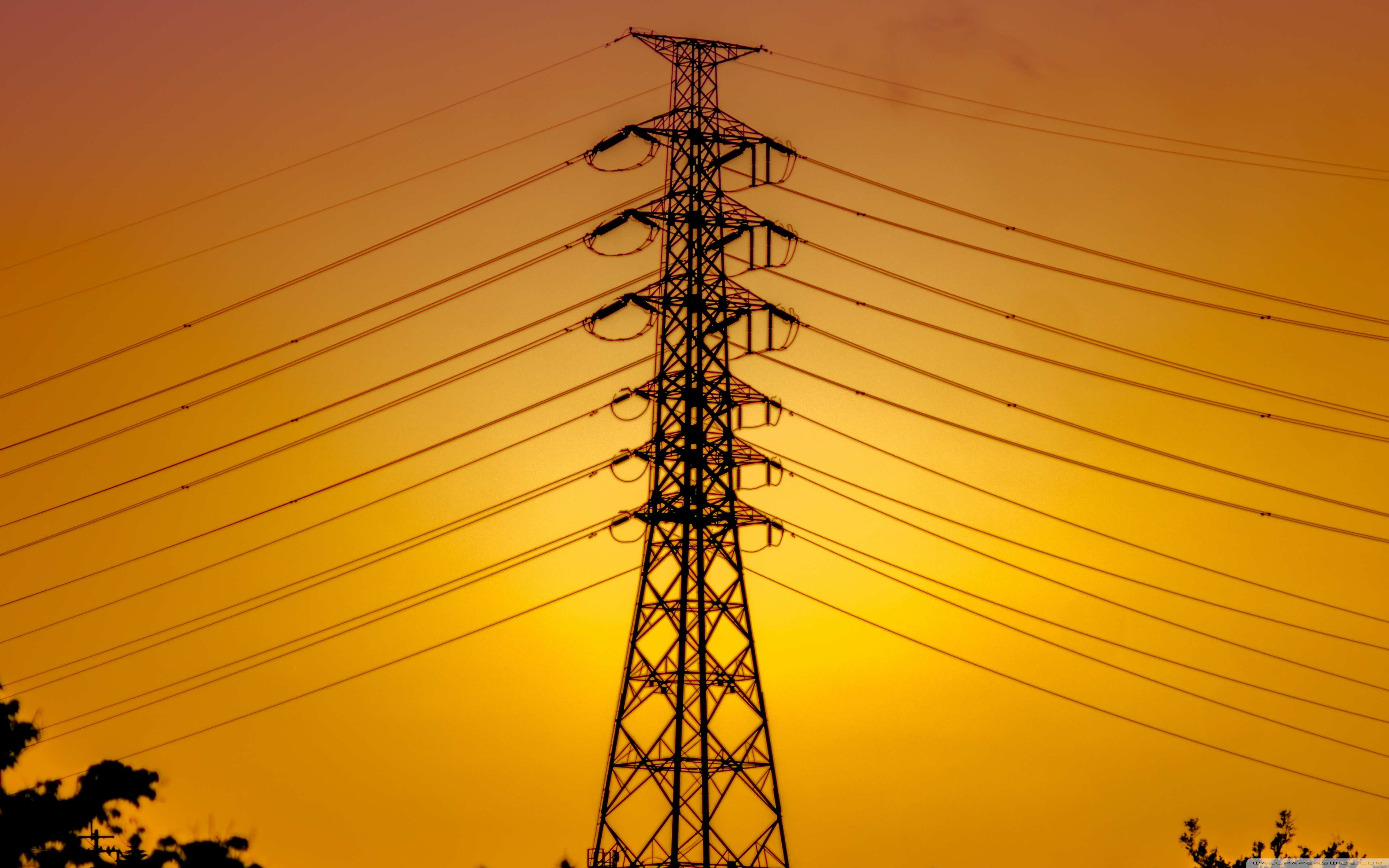 Yellow Electrical Wallpapers Wallpaper Cave