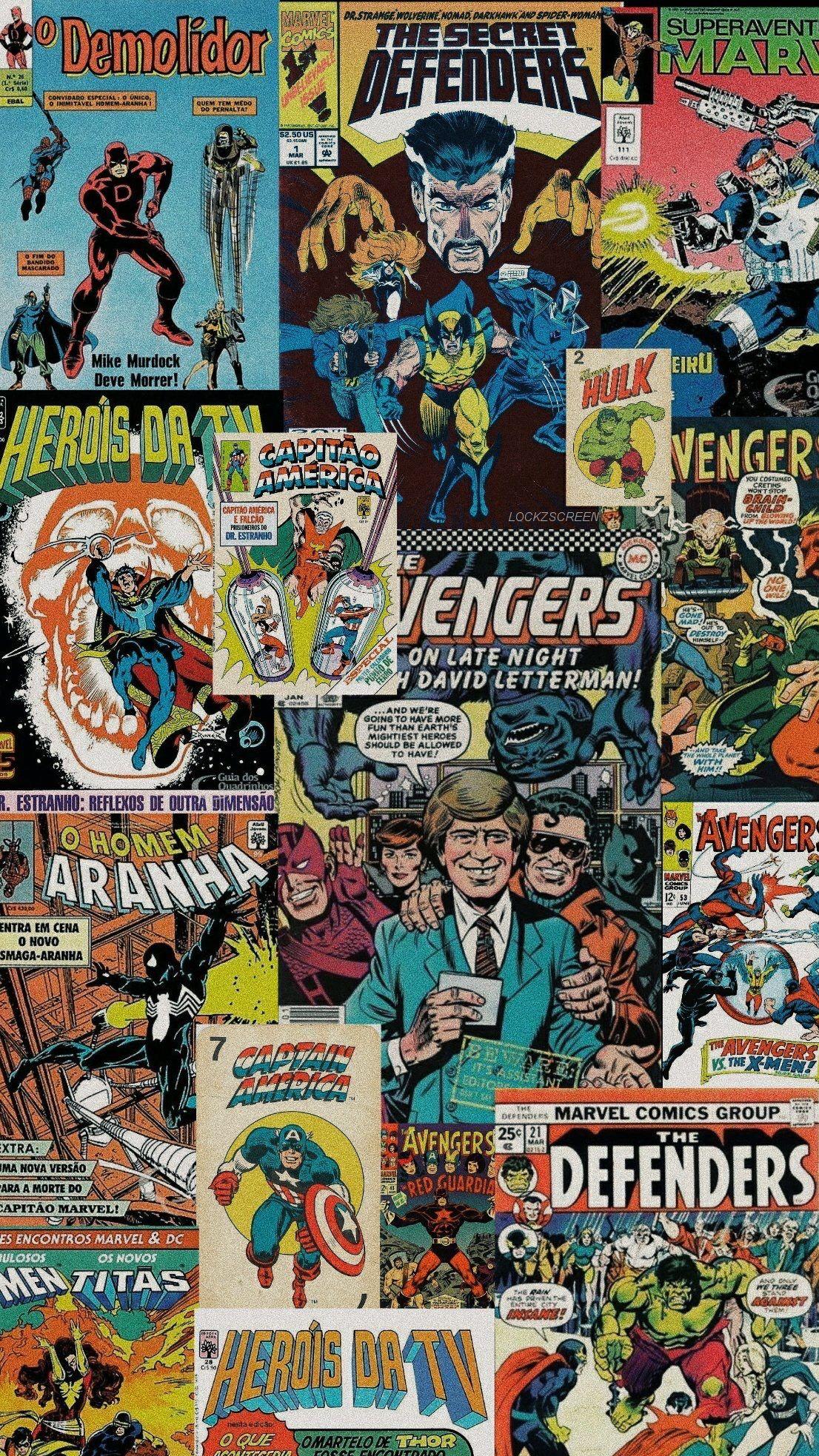 Superhero Vintage Wallpapers Wallpaper Cave