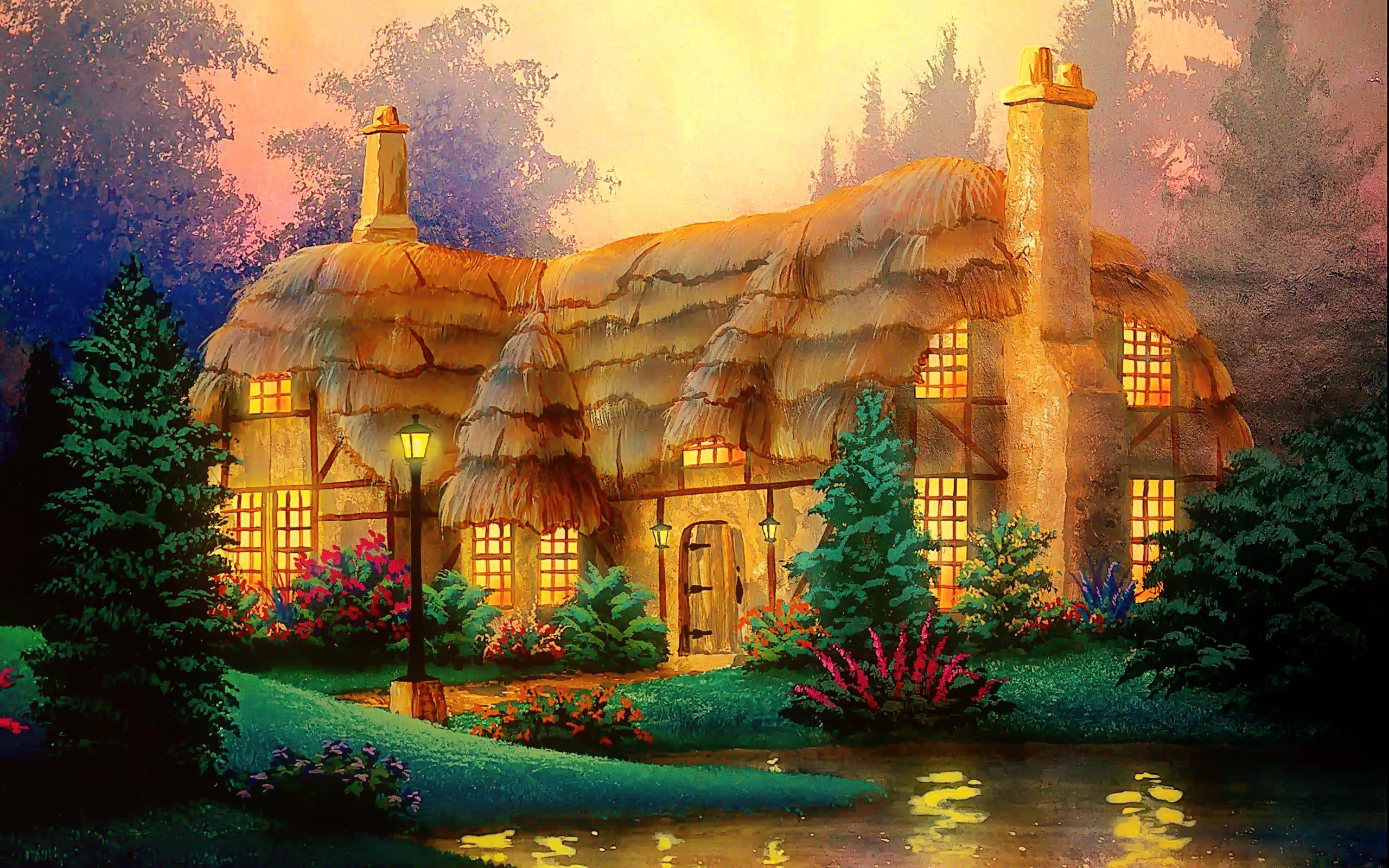 Enchanted Cottage Wallpapers Wallpaper Cave