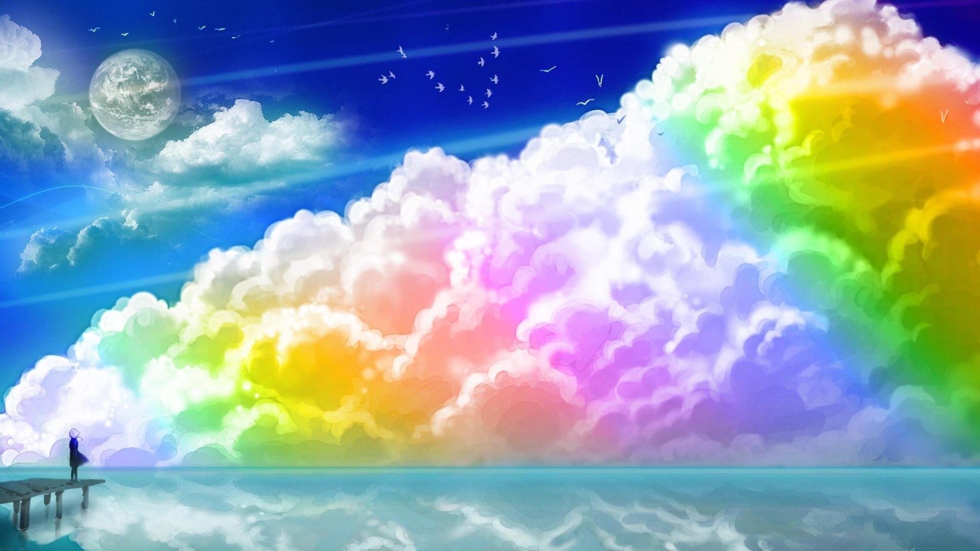 Beautiful Rainbow And Sky Mobile Hd Wallpapers Wallpaper Cave