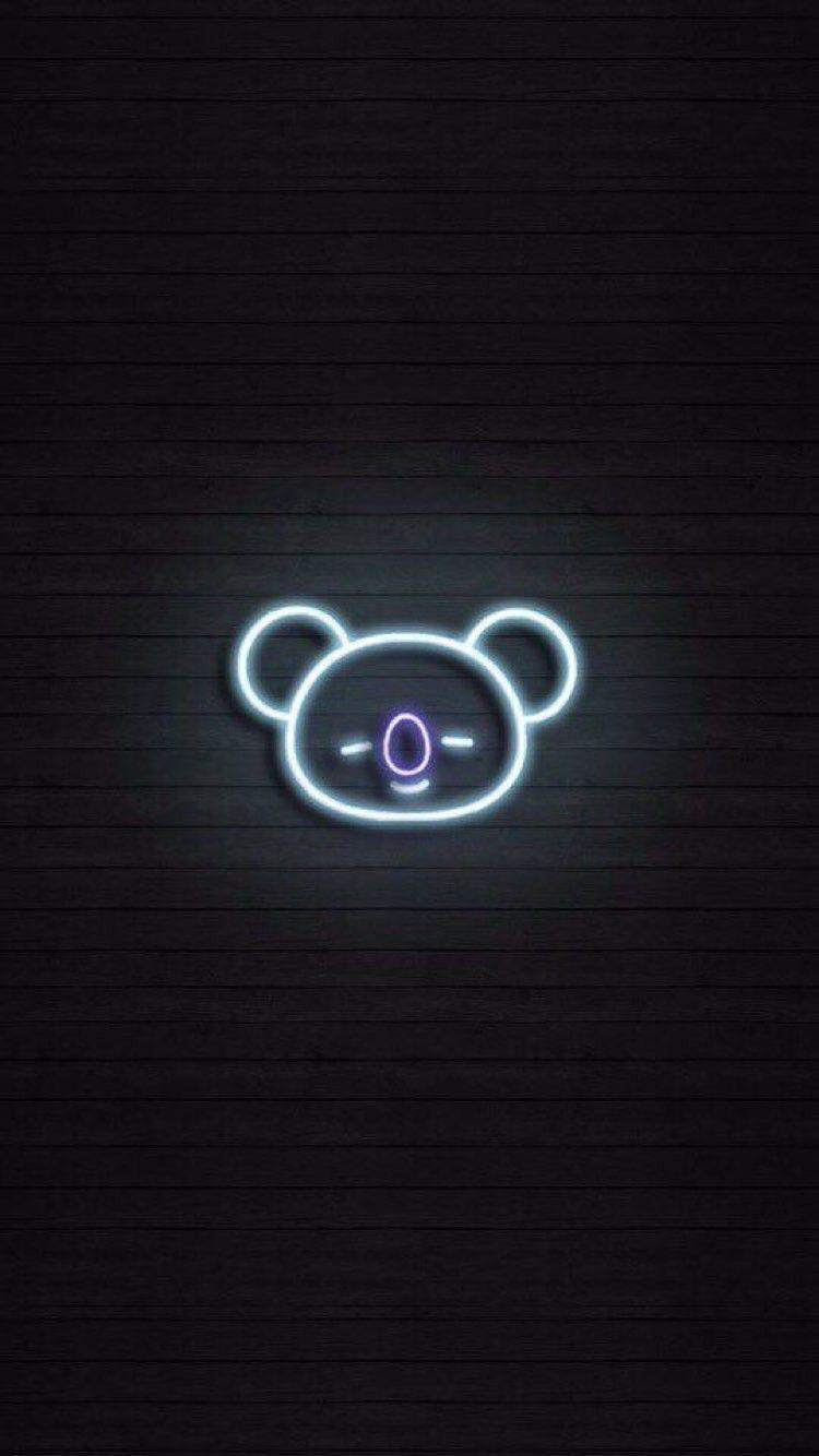 Black Aesthetic Bt21 Wallpapers Wallpaper Cave 092