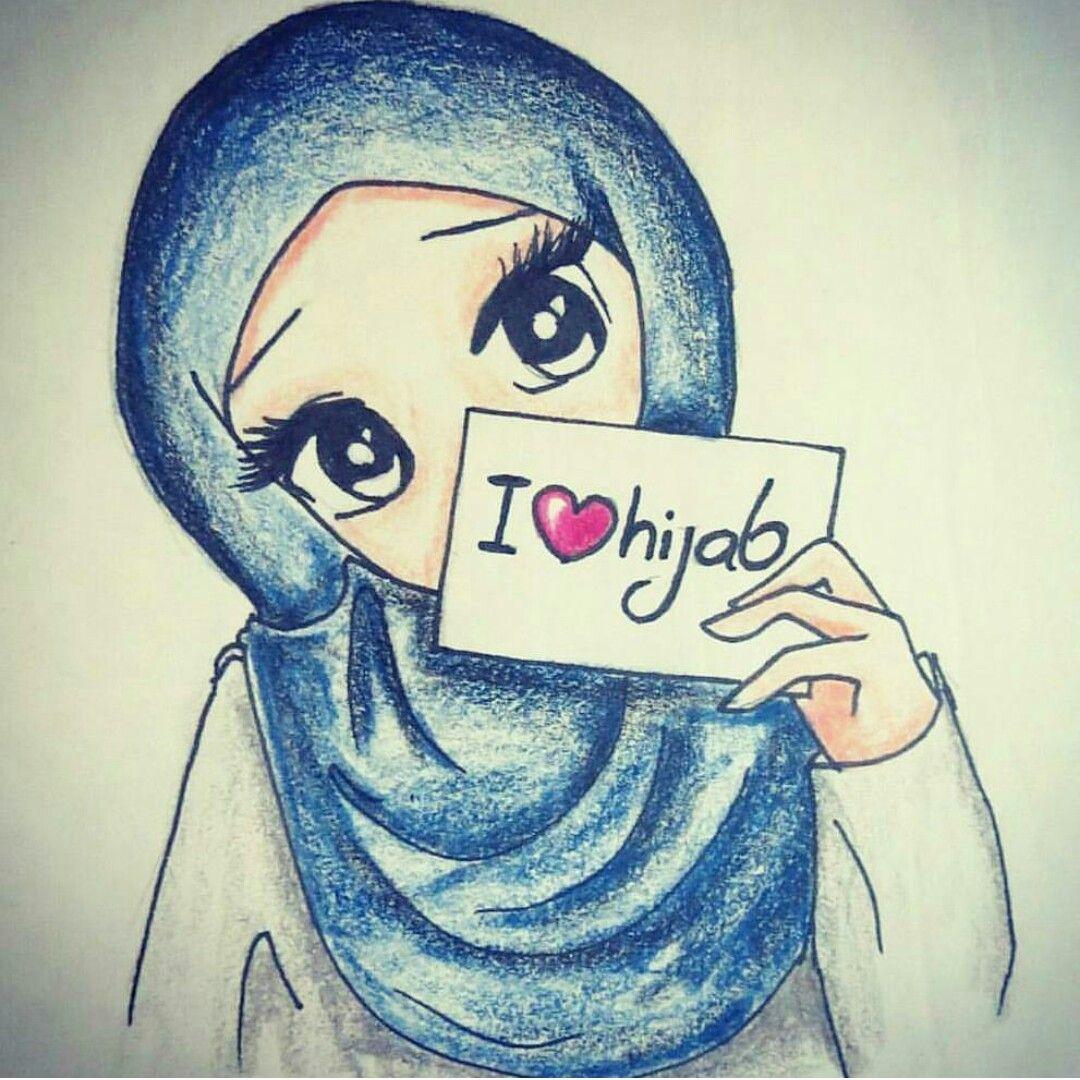 hijab girl easy muslim girl pencil drawing