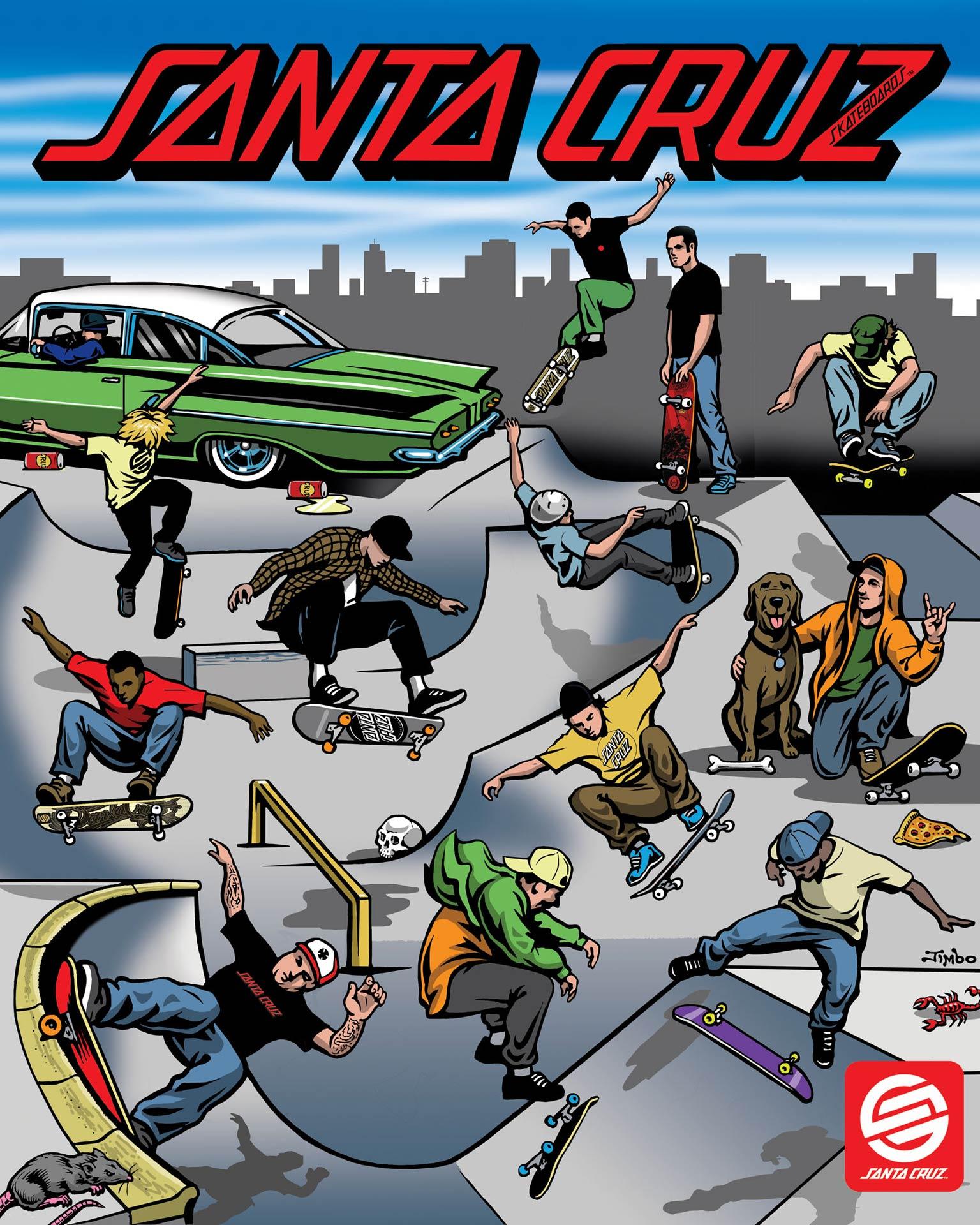 Santa Cruz Skateboard Logo Phone Wallpapers Wallpaper Cave