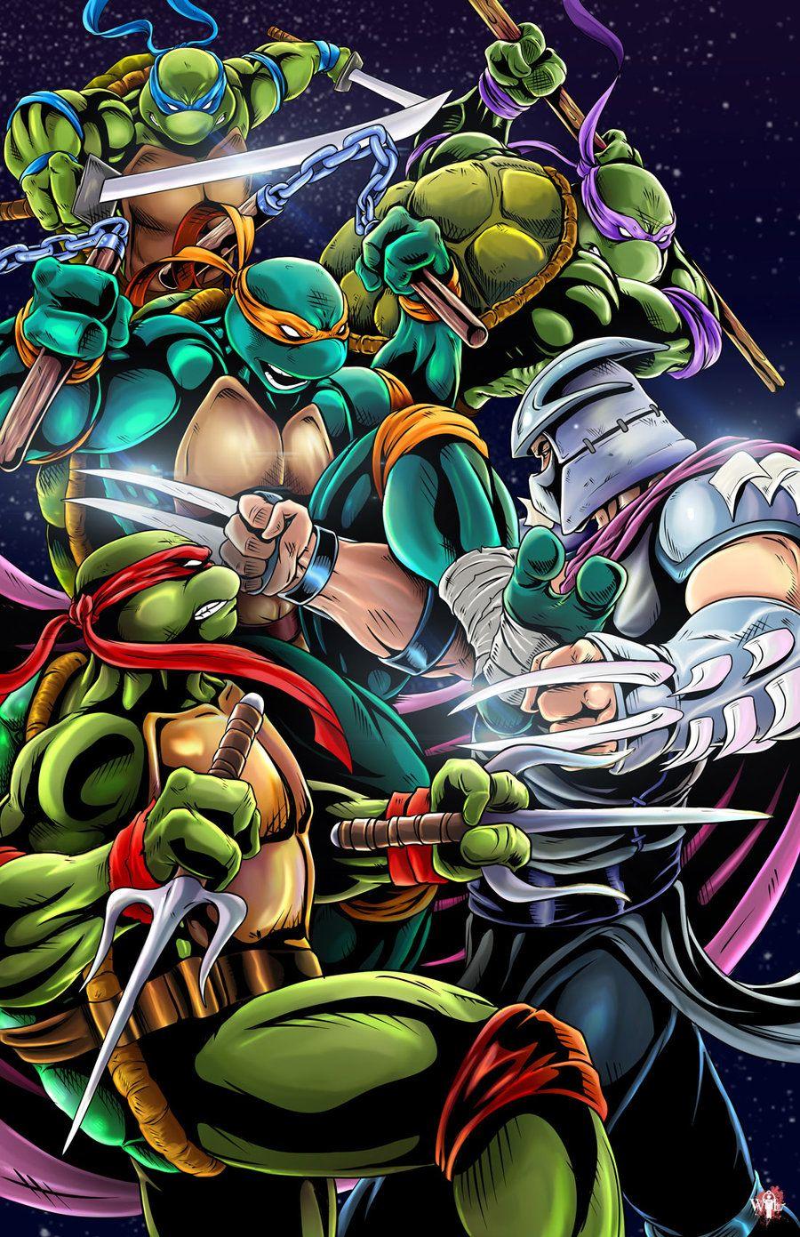 Teenage Mutant Ninja Turtles Vs Shredder Wallpapers Wallpaper Cave