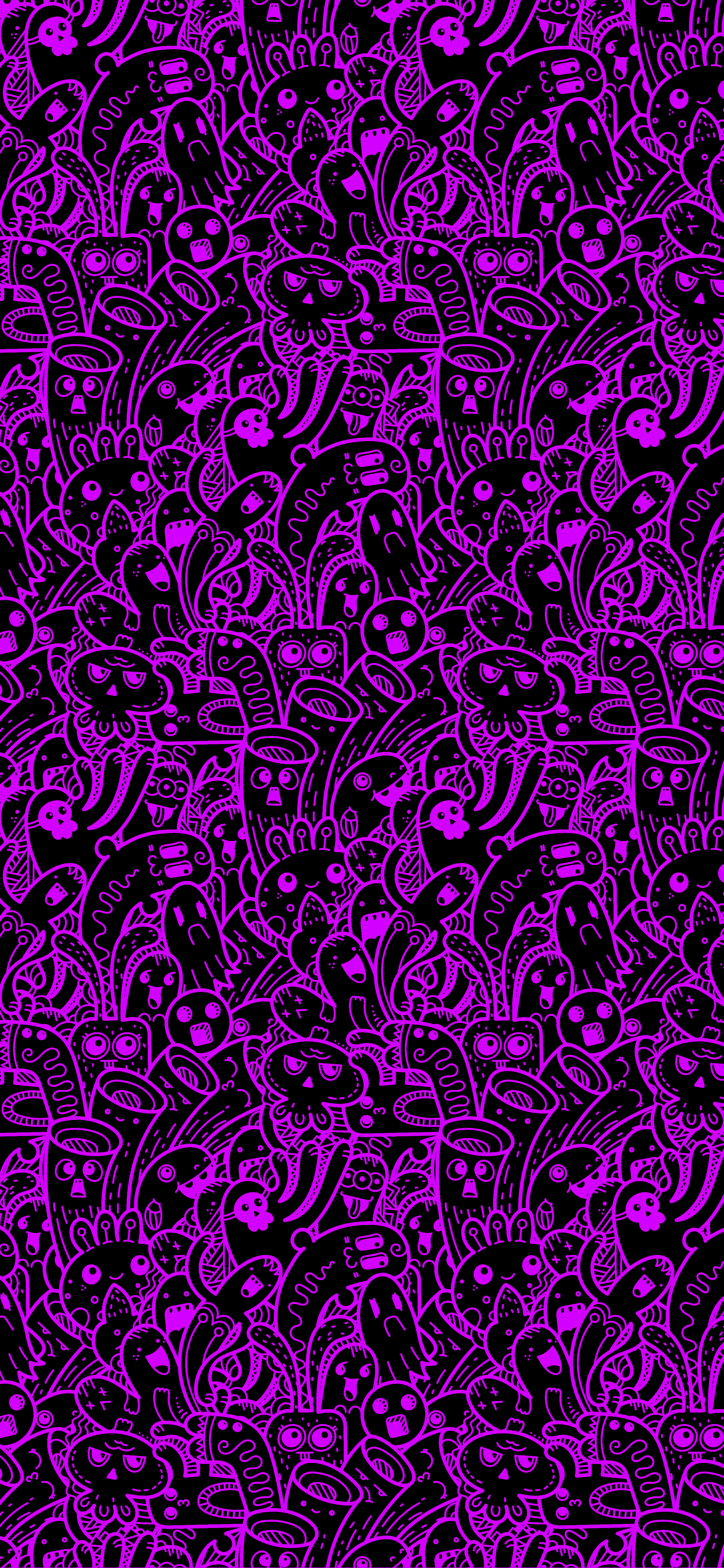 Purple WhatsApp Doodle Wallpapers Wallpaper Cave