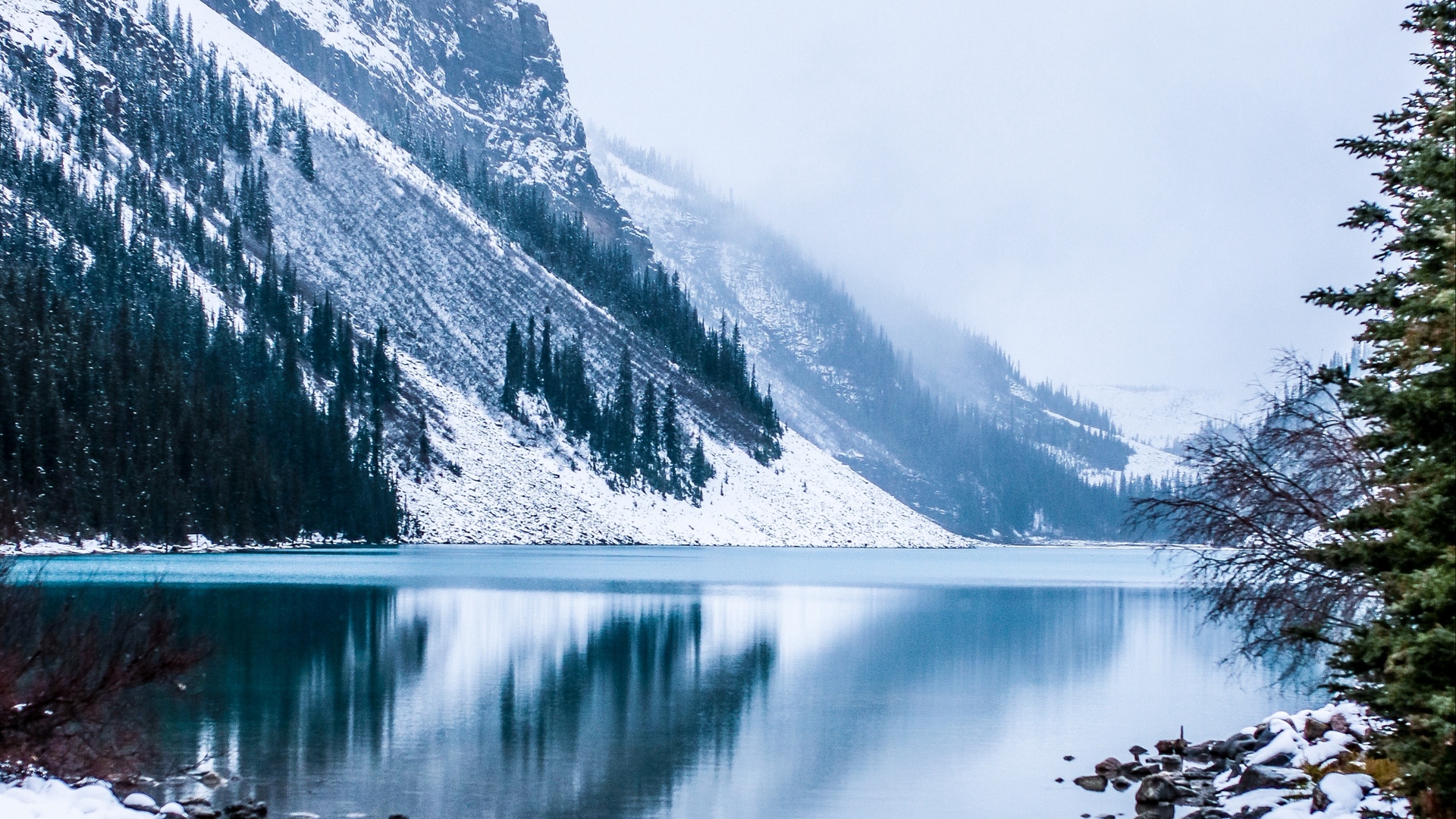 Winter Mountain Lakes Wallpapers Wallpaper Cave