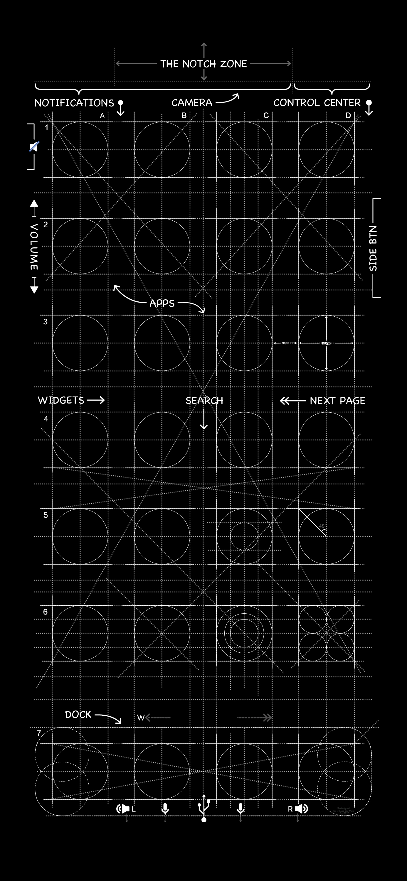 iPhone Xs Max Grid Wallpapers Wallpaper Cave