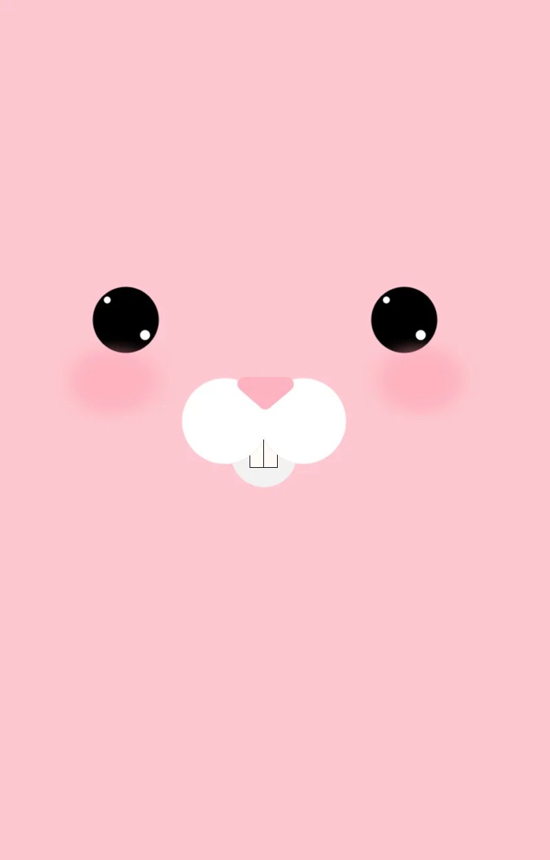 Pink Bunny Kawaii Rabbit Wallpapers Wallpaper Cave
