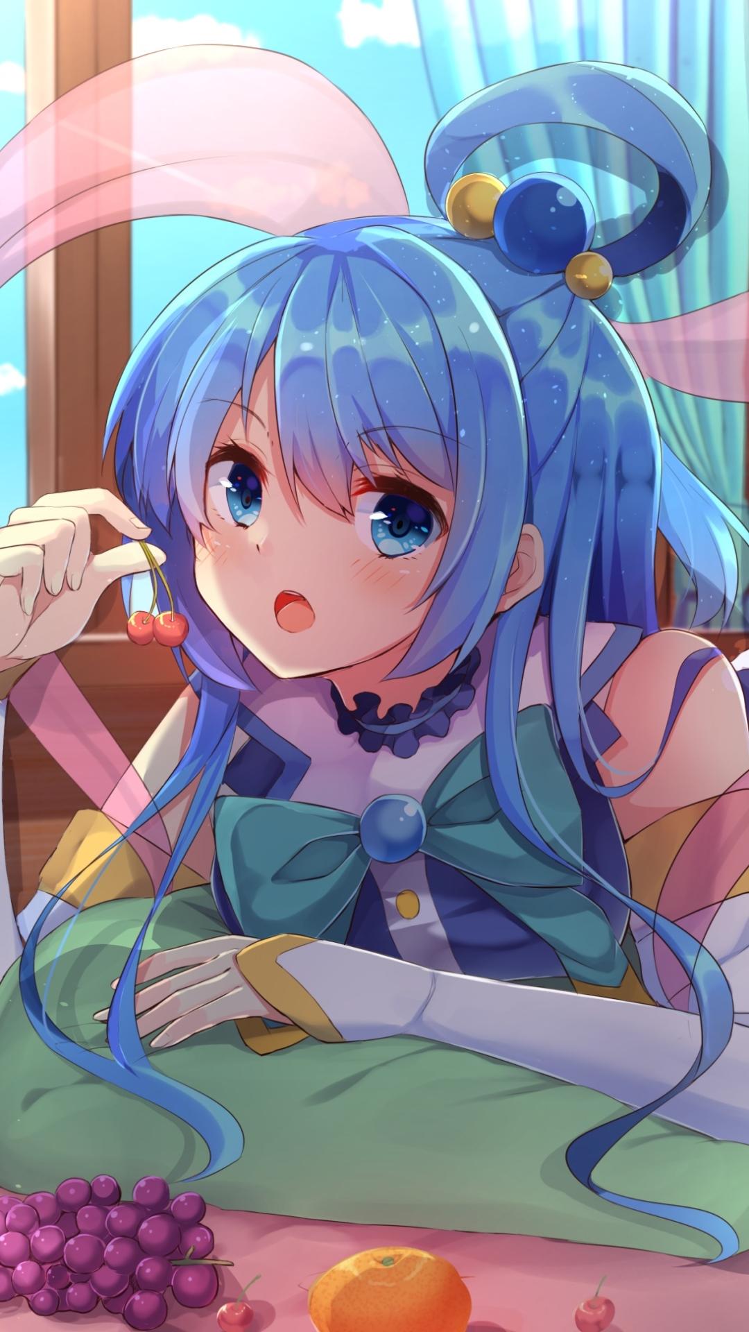 Konosuba Aqua Phone Wallpapers Wallpaper Cave